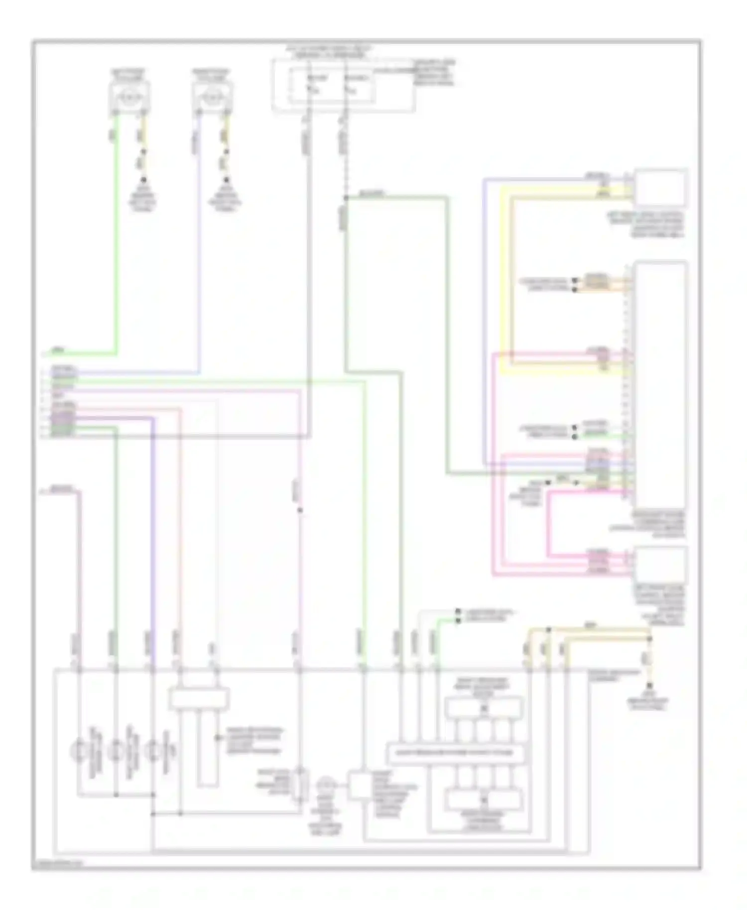Wiring diagram marker lamp for Audi A4 B8 (2007-2012)