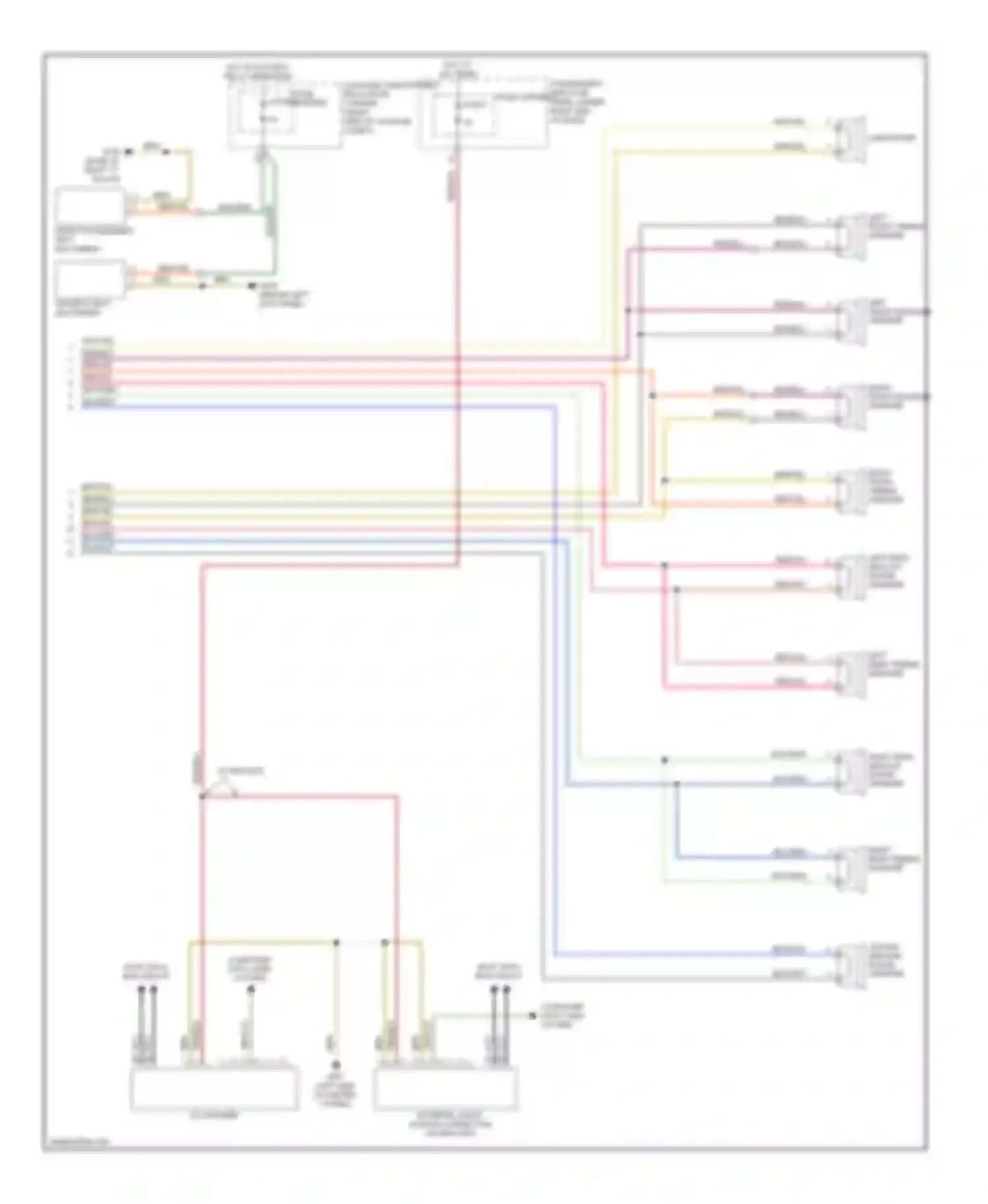 Wiring diagram hot w/ sockets relay energized for Audi A4 B8 (2007-2012) (2 of 10)