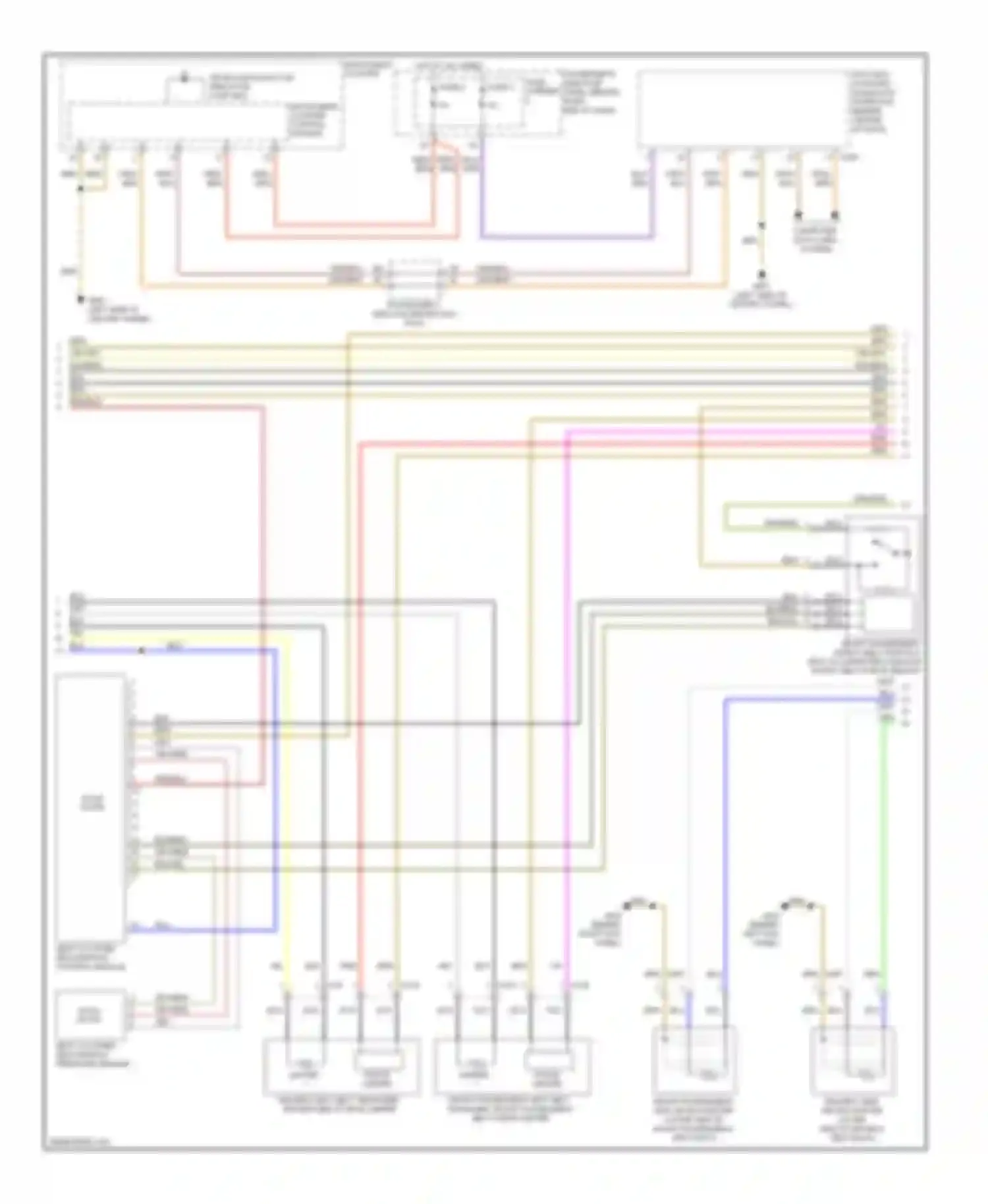 Wiring diagram seat occupied recognition pressure sensor for Audi A4 B8 (2007-2012)