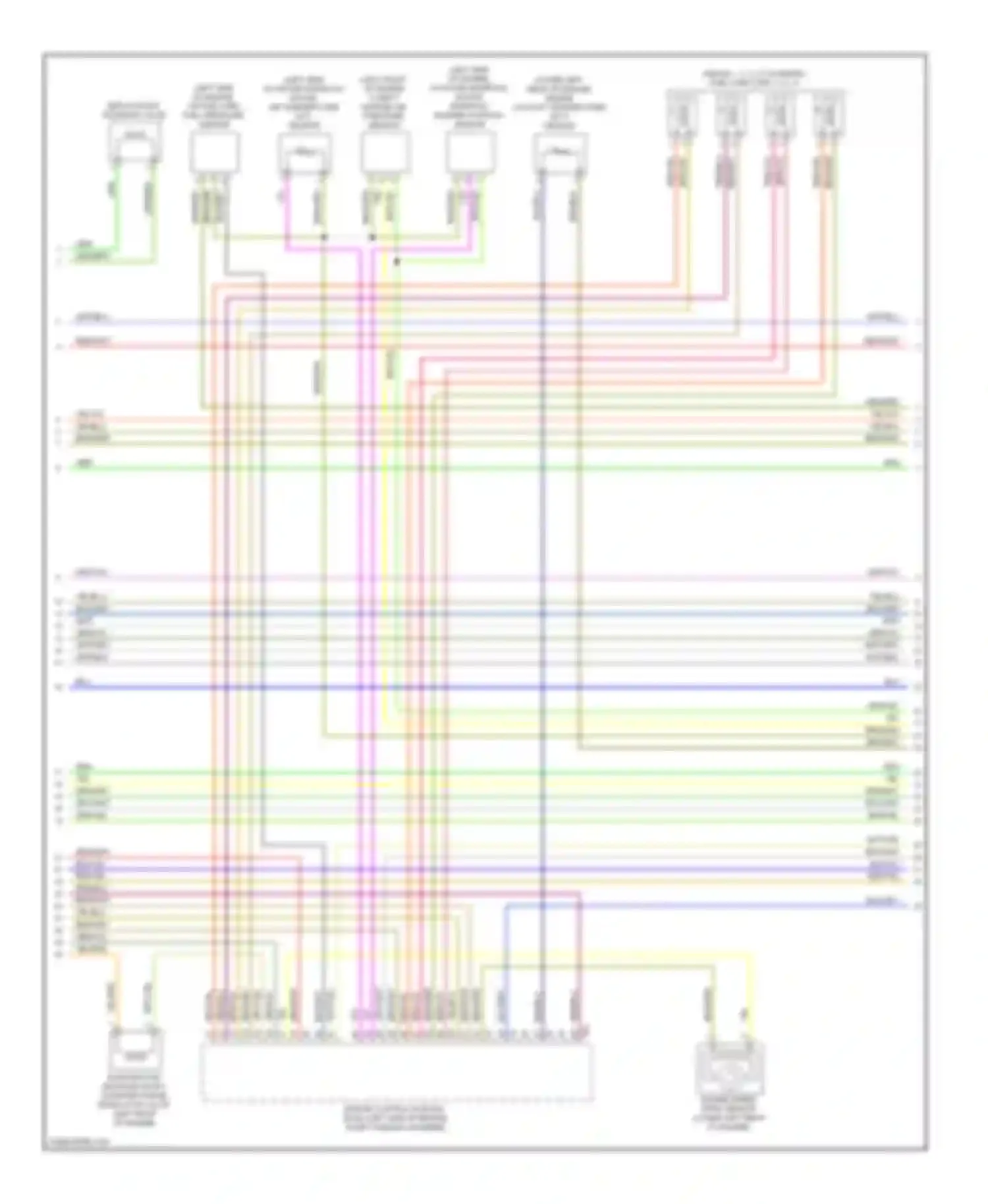 Wiring diagram yel/blu for Audi A4 B8 (2007-2012)