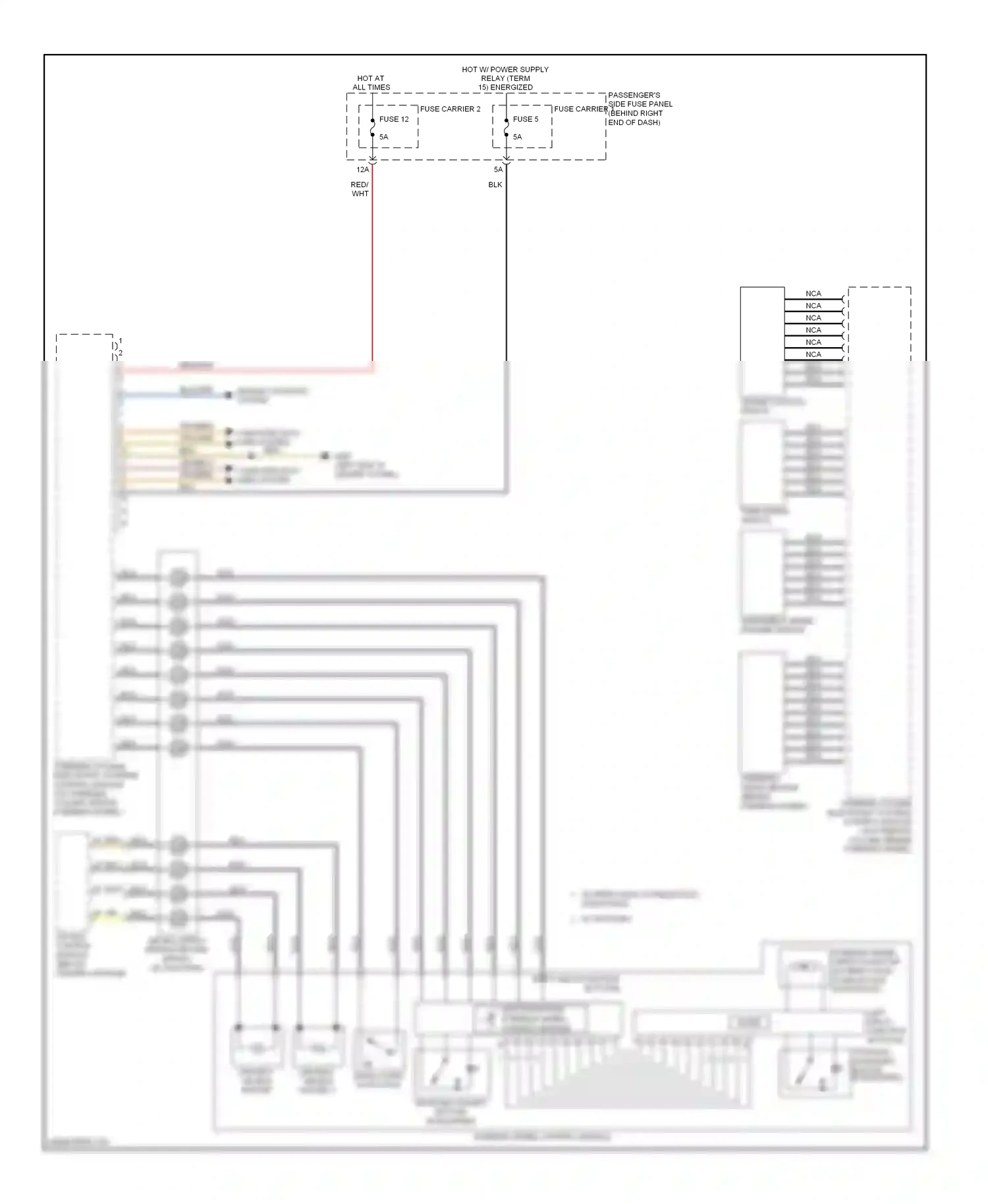 Audi A4 B8 (2007-2012) mode wiring diagram  (2 of 2)