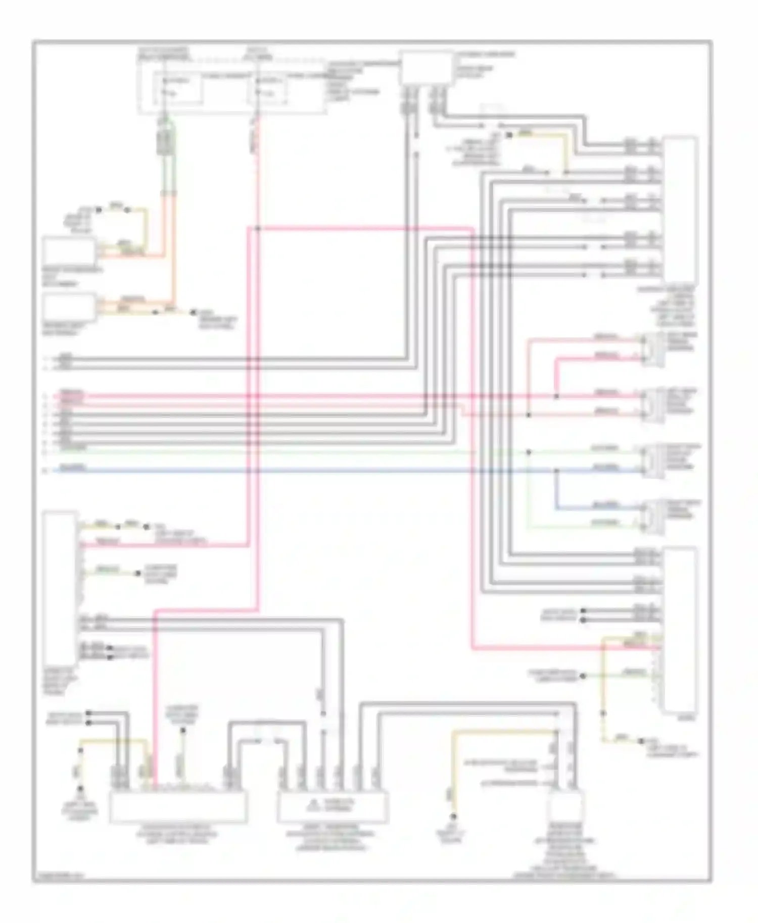 Wiring diagram most data bus circuit for Audi A4 B8 (2007-2012) (2 of 24)