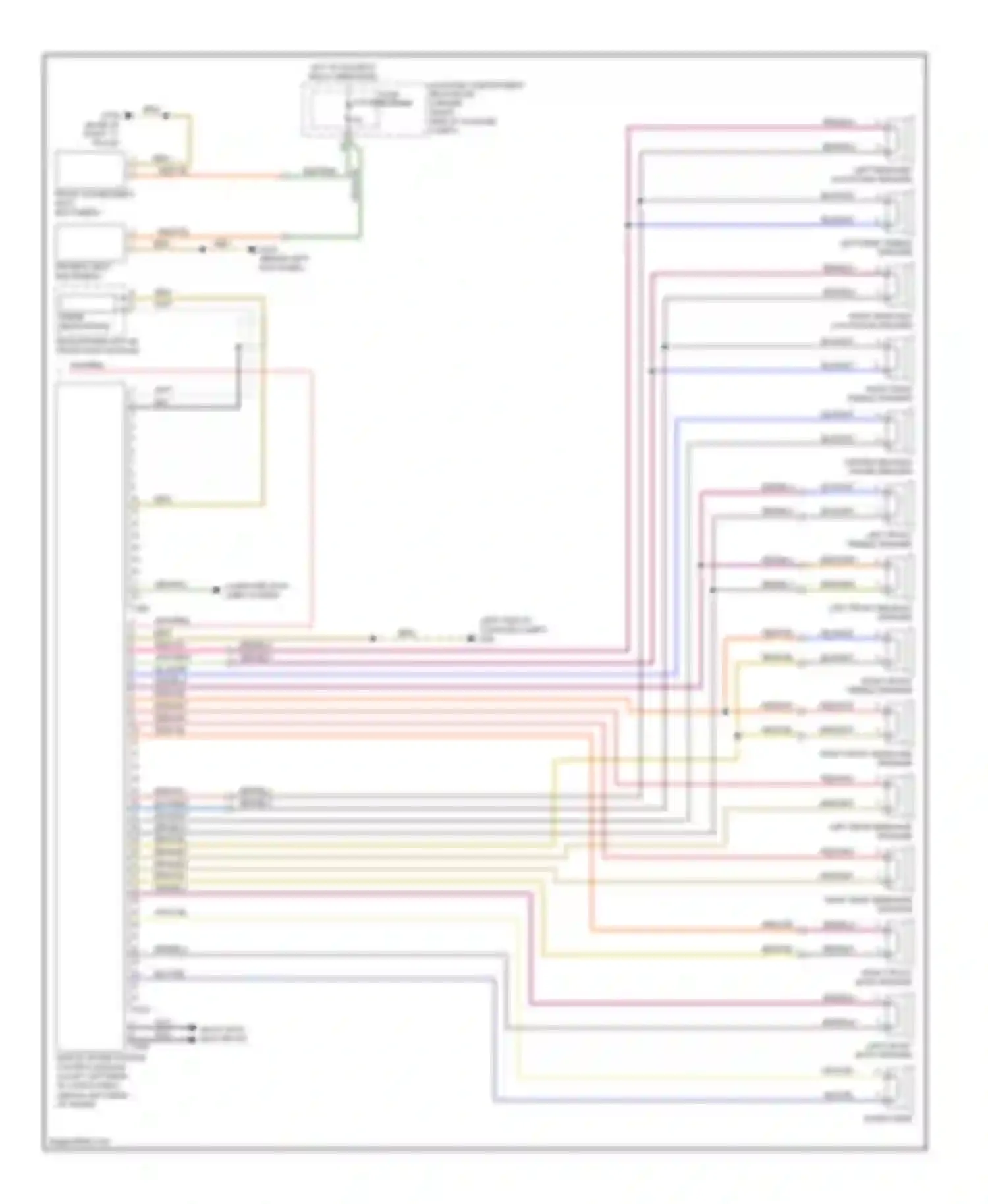 Wiring diagram most data bus circuit for Audi A4 B8 (2007-2012) (9 of 24)