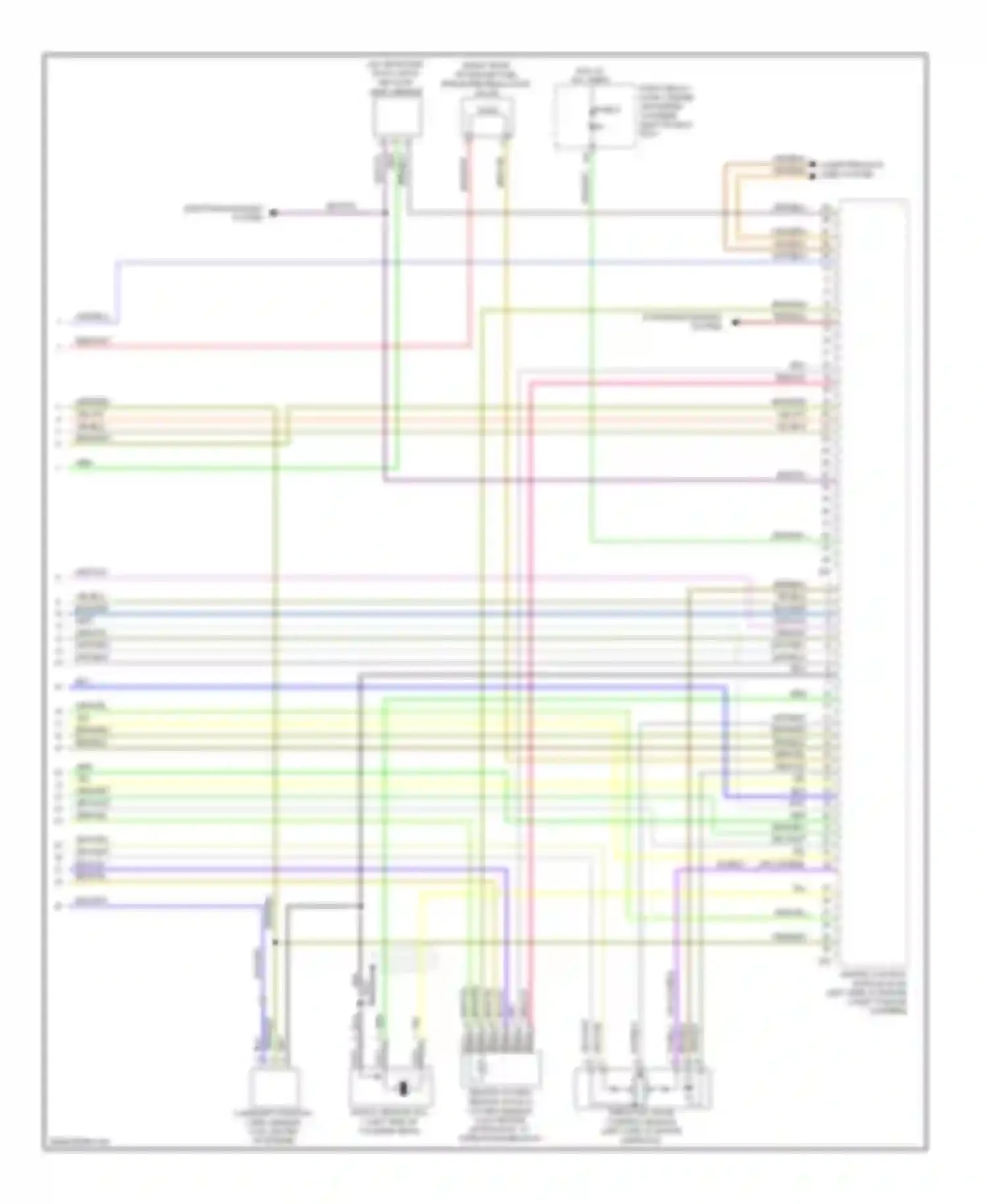 Wiring diagram oxygen sensor for Audi A4 B8 (2007-2012)