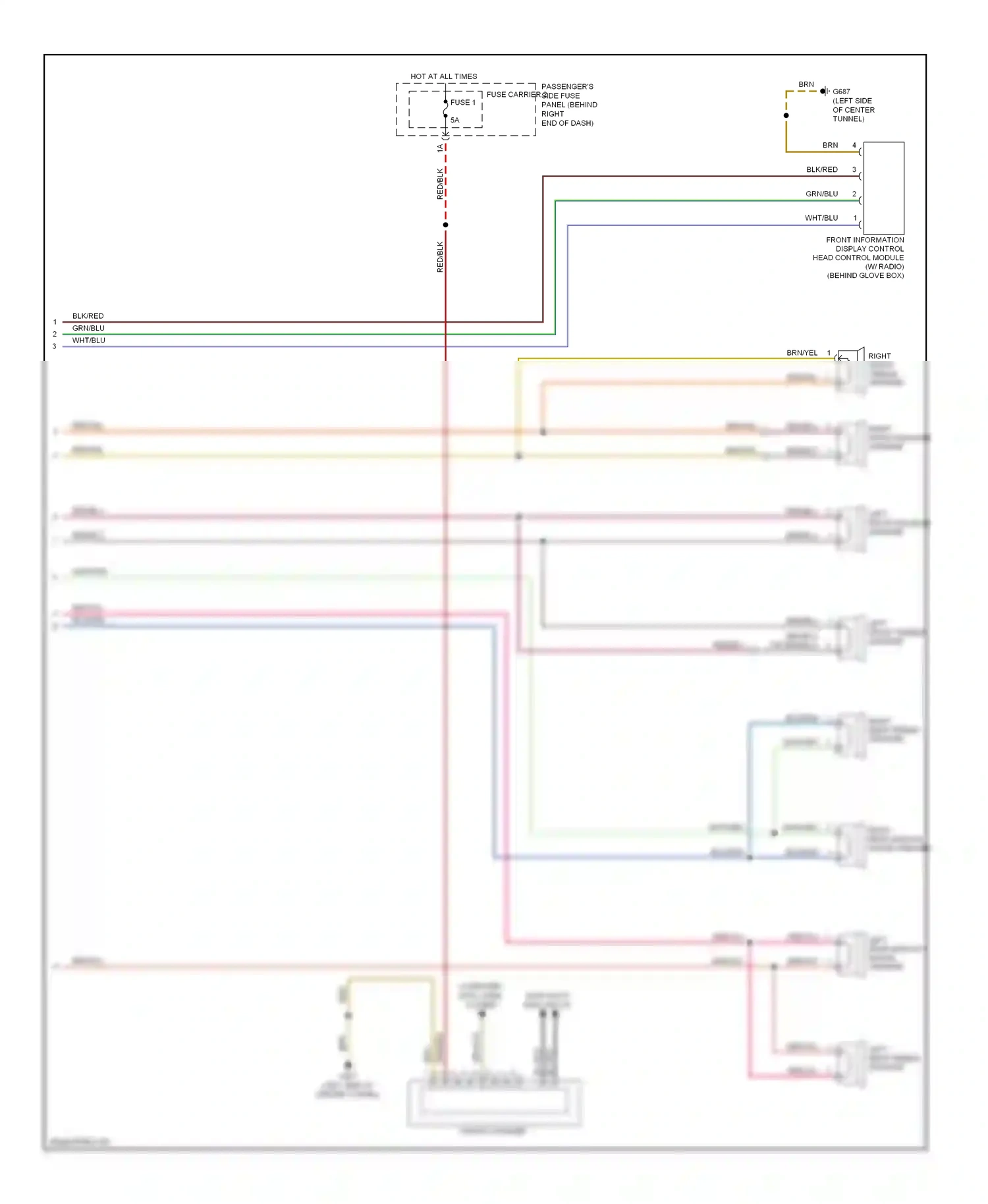 Audi A4 B8 (2007-2012) (or red/blu) wiring diagram  (1 of 1)