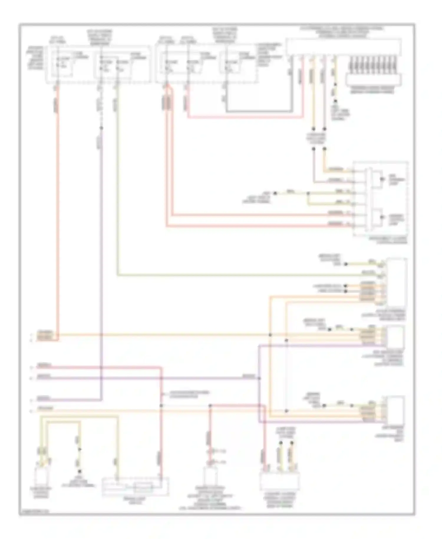 Wiring diagram org/blu for Audi A4 B8 (2007-2012) (3 of 27)