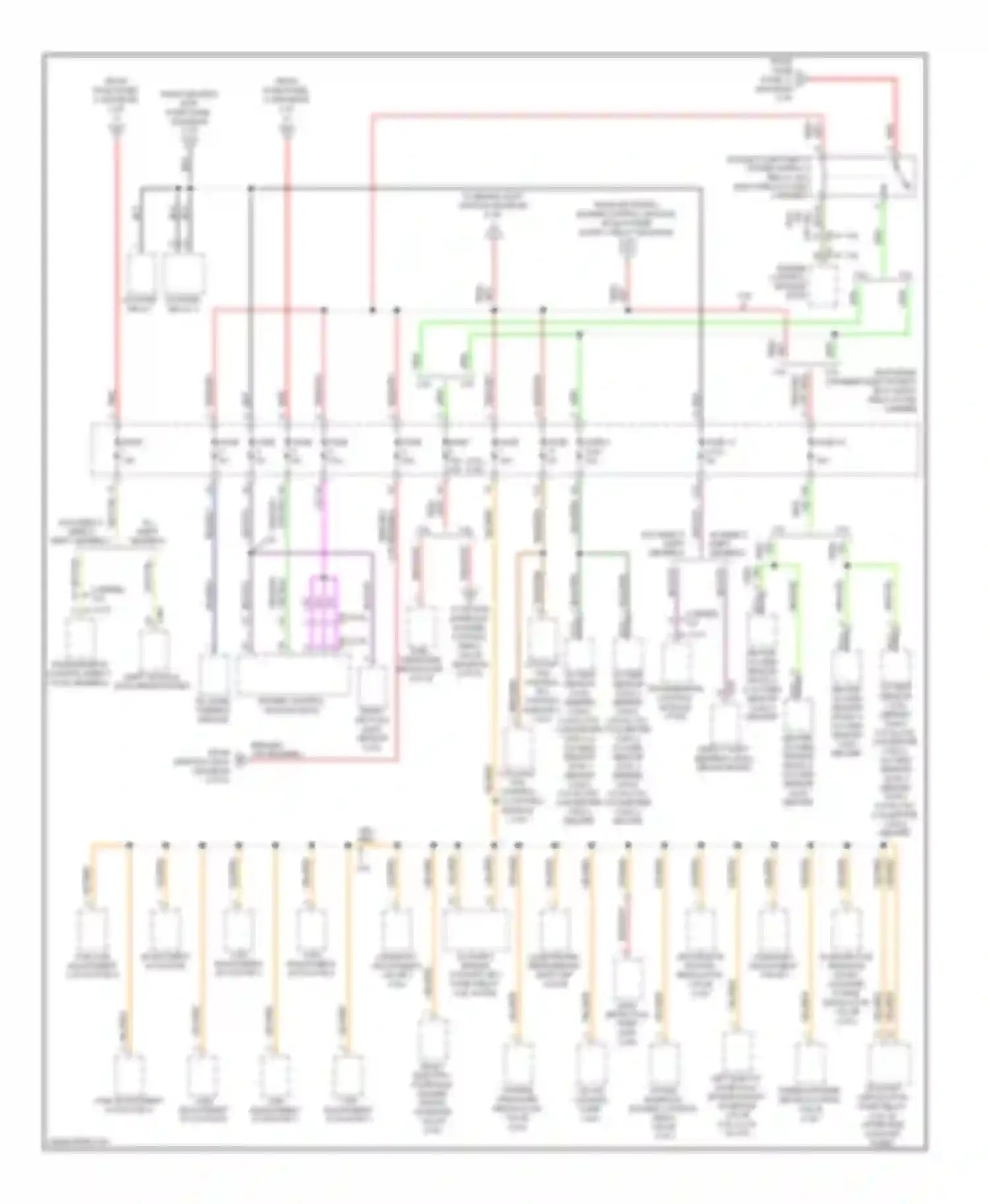 Wiring diagram oxygen sensor for Audi A4 B8 (2007-2012) (1 of 2)
