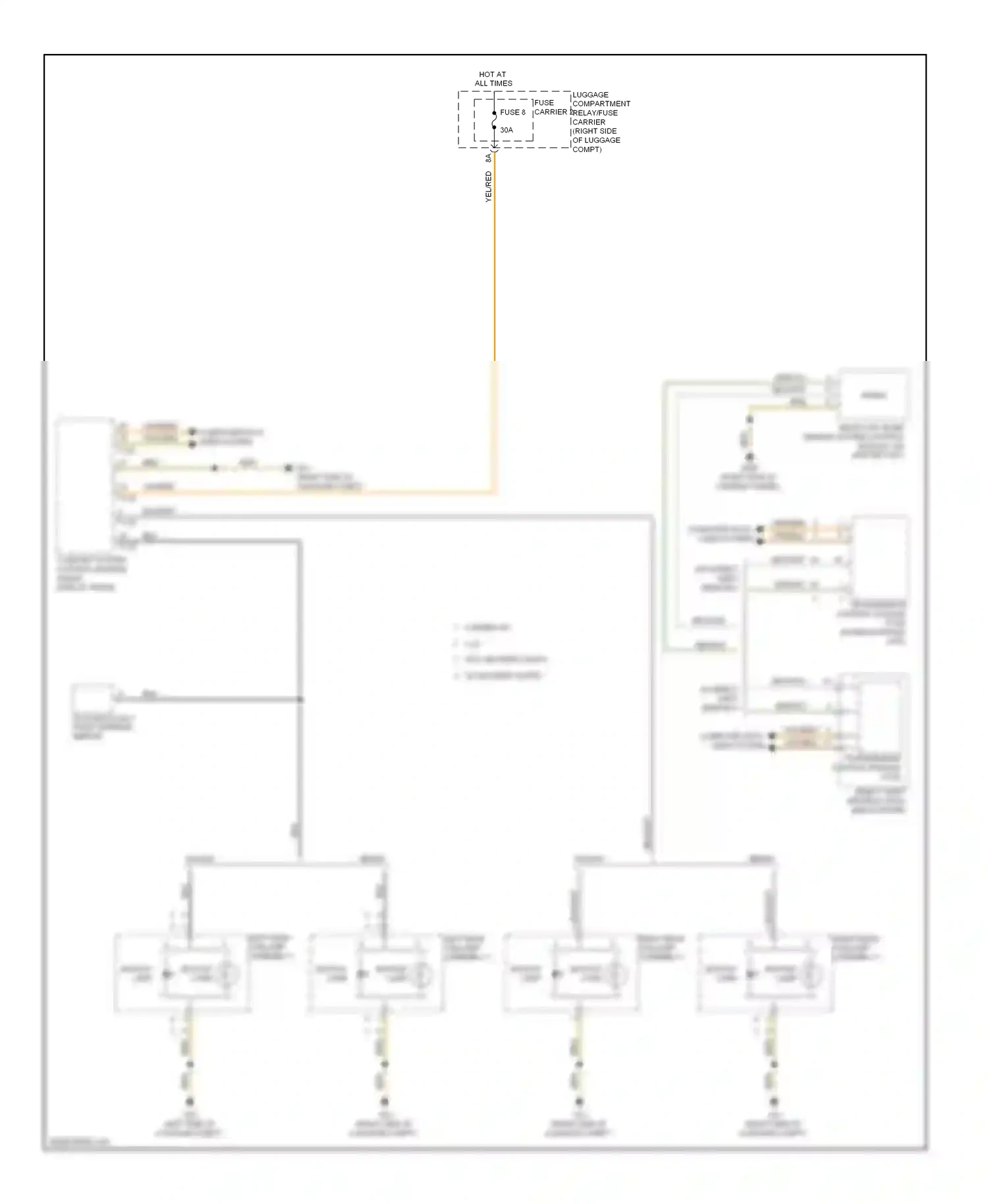 Audi A4 B8 (2007-2012) prnds wiring diagram  (3 of 5)