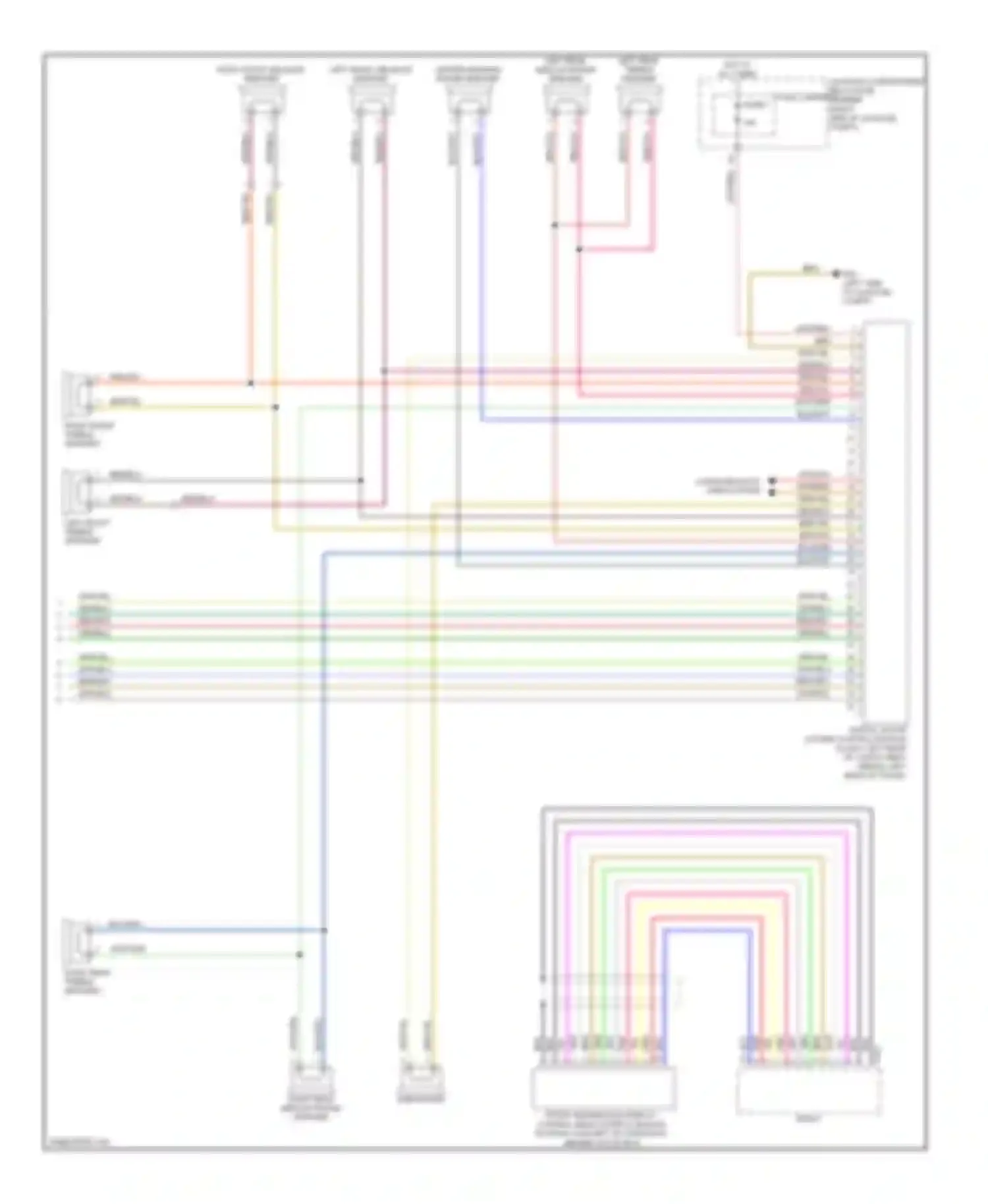 Wiring diagram right front treble speaker for Audi A4 B8 (2007-2012) (13 of 13)