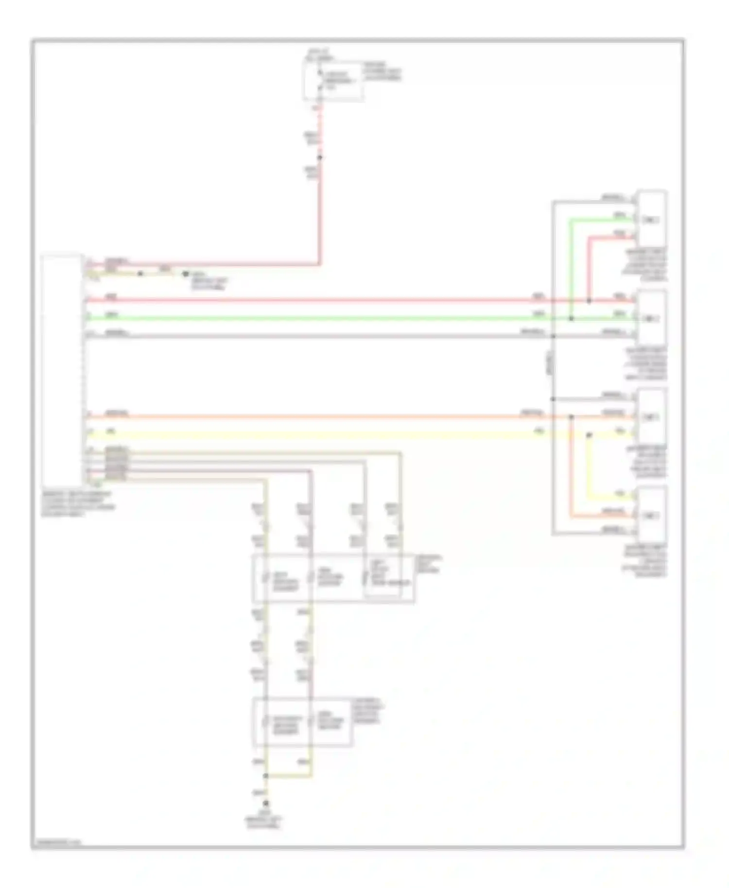 Wiring diagram seat heating element for Audi A4 B8 (2007-2012) (1 of 3)