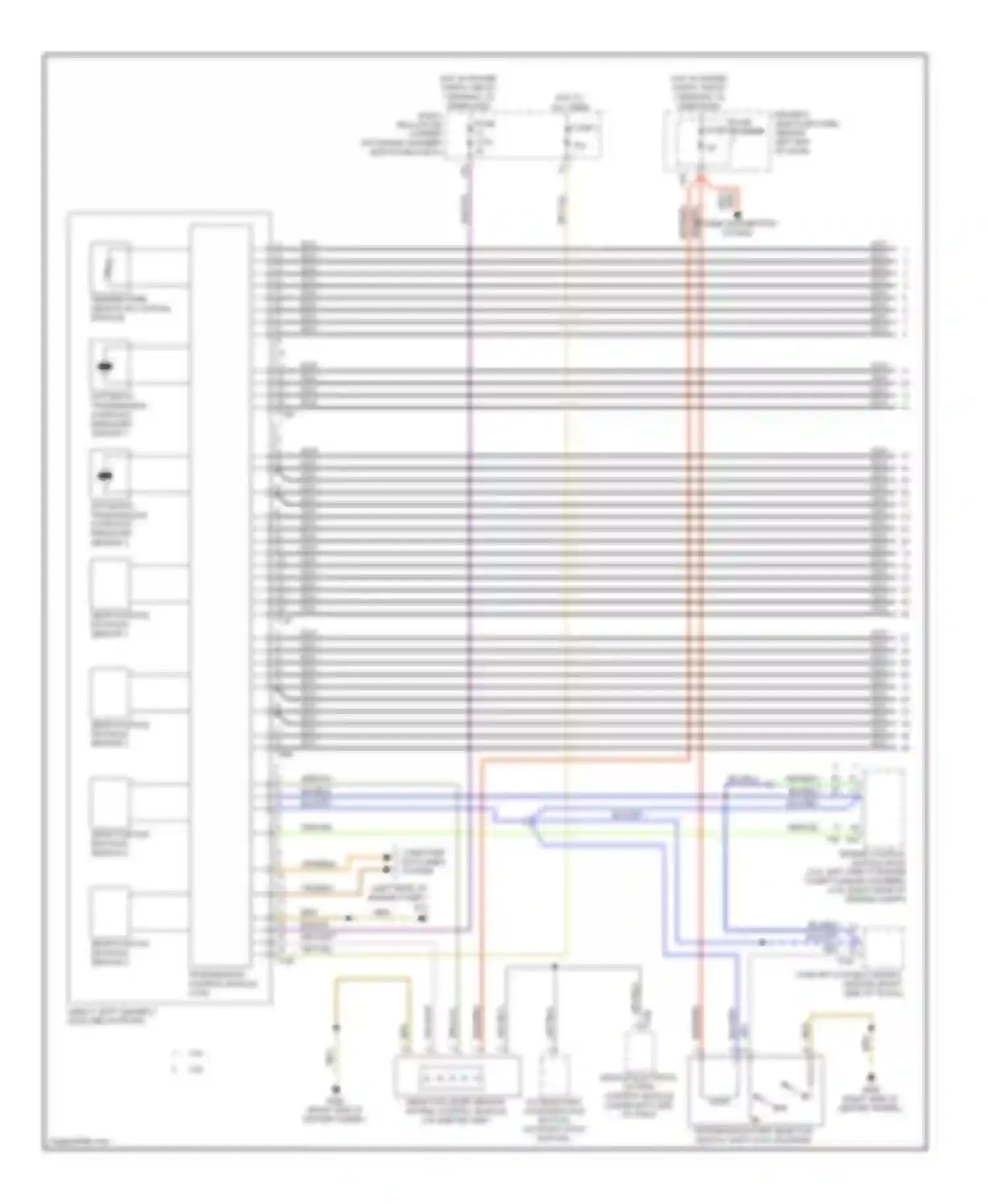 Wiring diagram fuse carrier 1 fuse 10 for Audi A4 B8 (2007-2012)