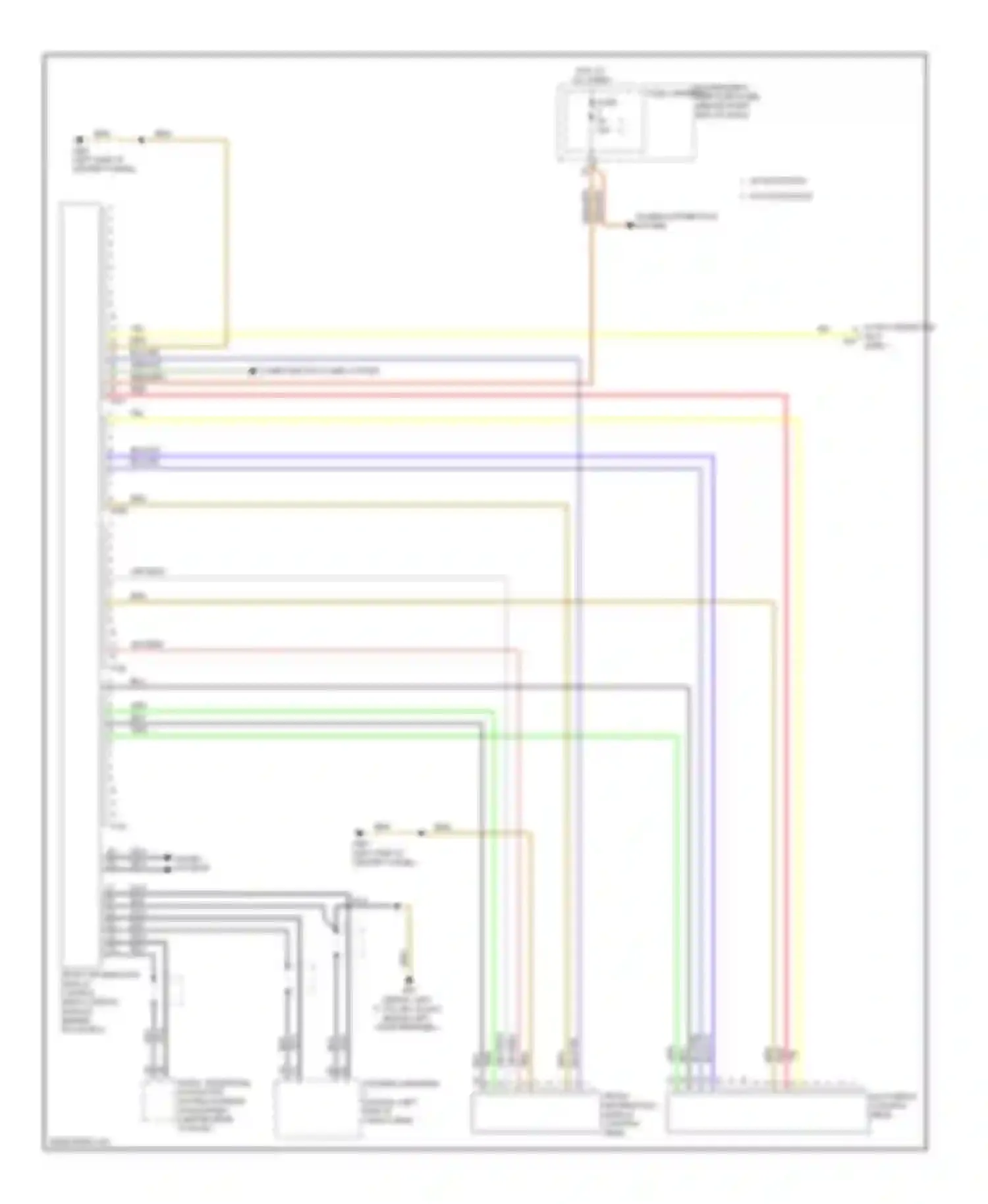 Wiring diagram sound systems for Audi A4 B8 (2007-2012) (2 of 3)