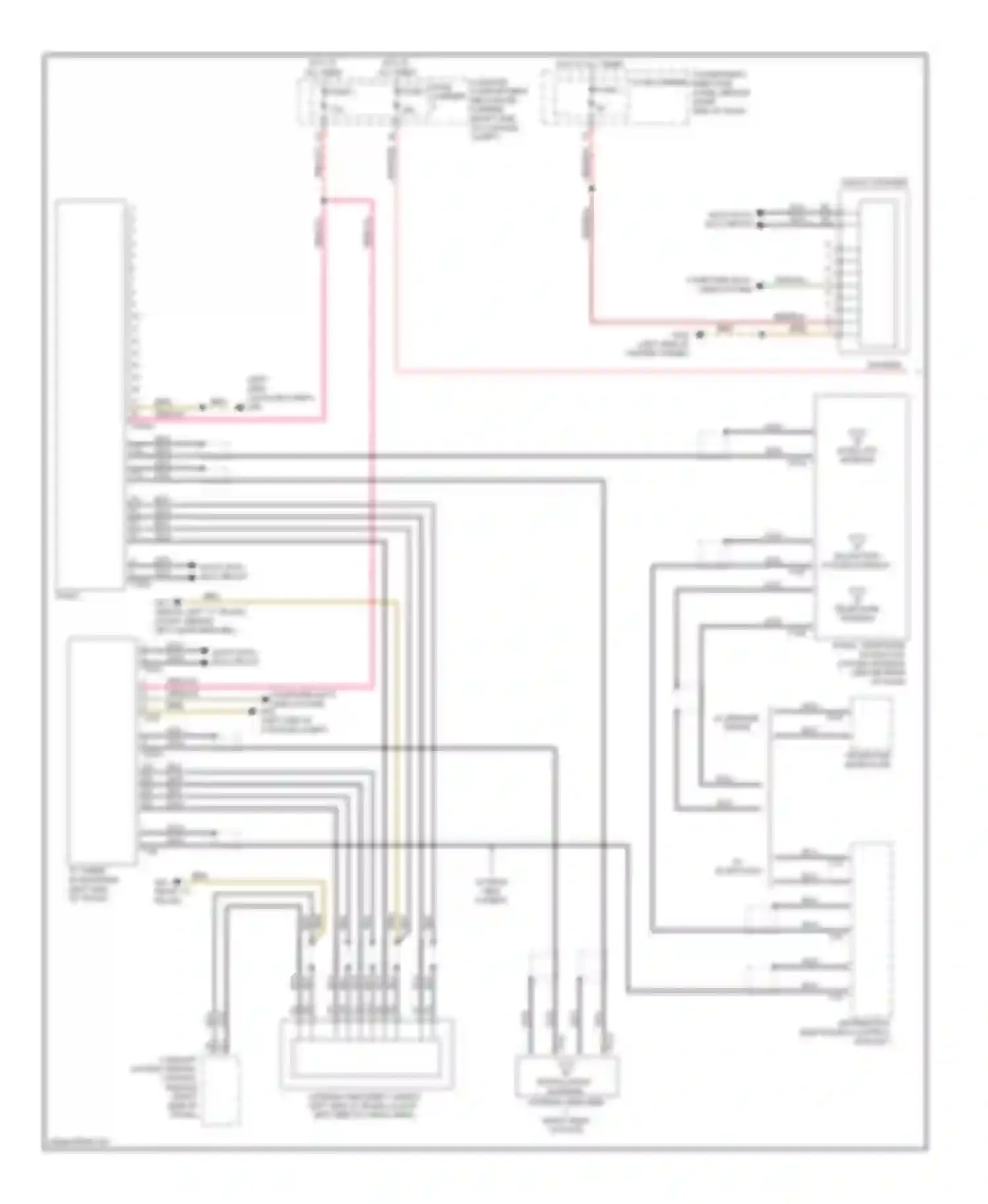 Wiring diagram telephone antenna for Audi A4 B8 (2007-2012) (3 of 7)