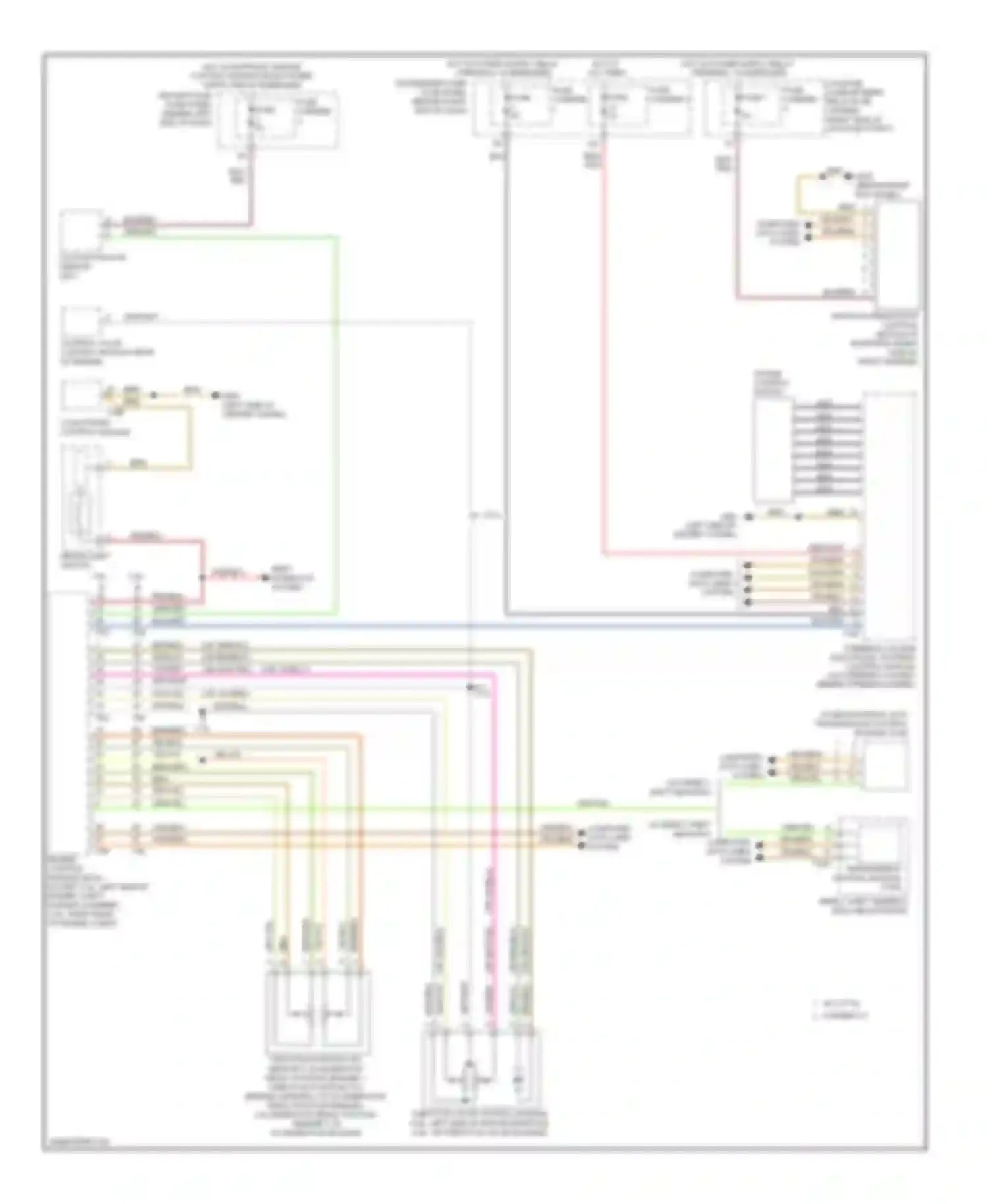 Wiring diagram w/o direct shift gear box for Audi A4 B8 (2007-2012) (2 of 2)