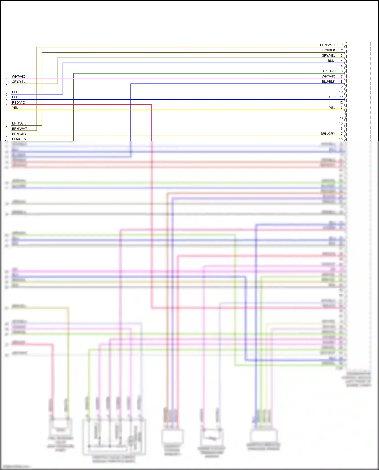 Wiring diagram brn/gry for Audi A4 B9 facelift (2019-2024) (10 of 13)