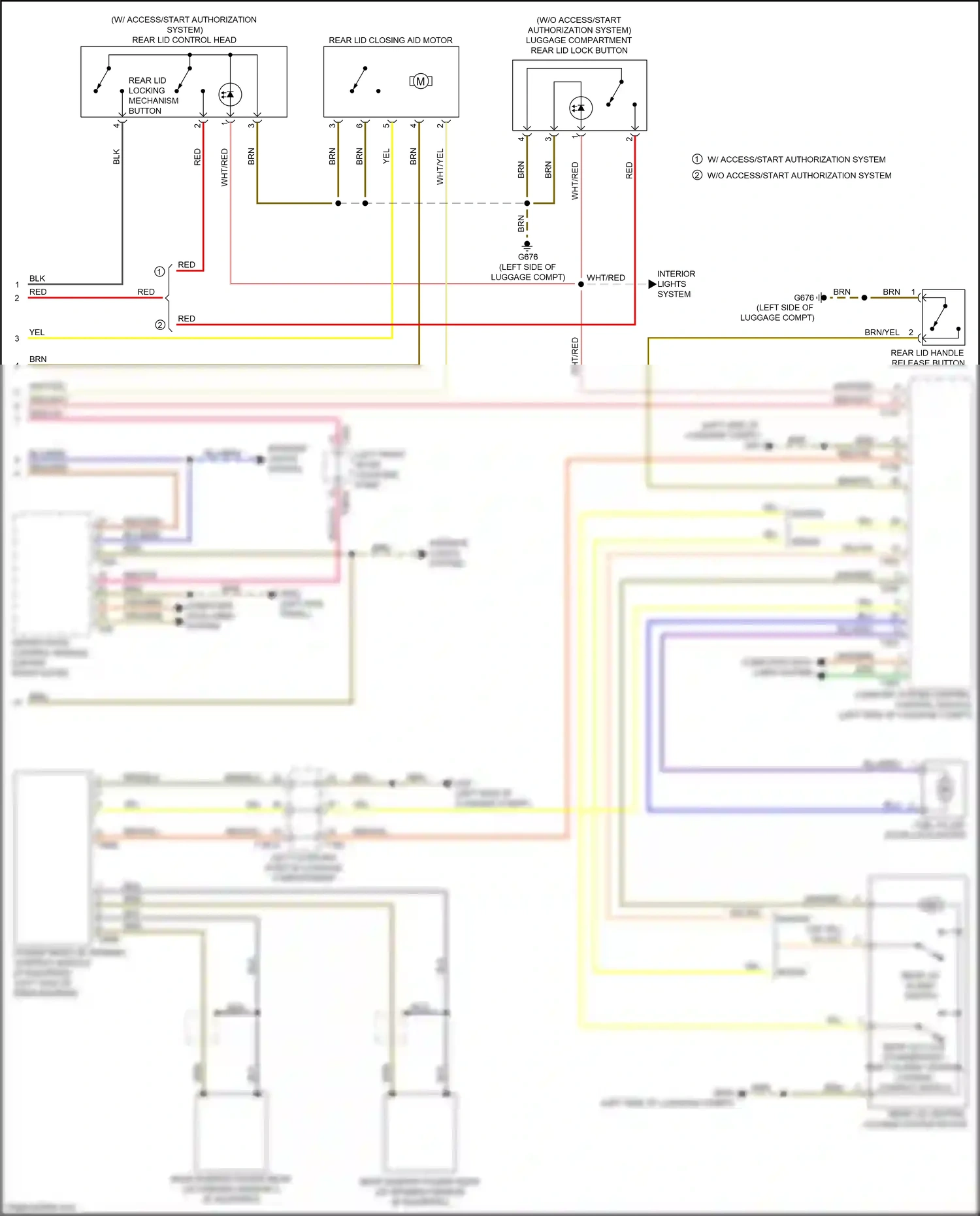 Wiring diagram driver door control module for Audi A4 B9 facelift (2019-2024) (10 of 16)