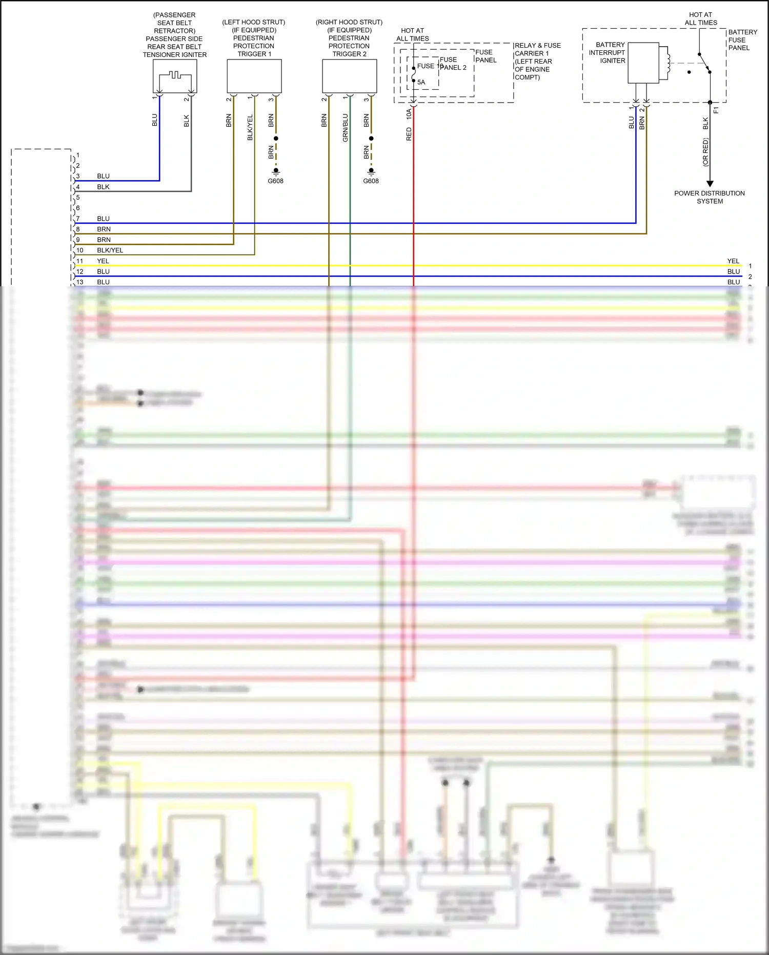 Wiring diagram fuse 10 for Audi A4 B9 facelift (2019-2024) (17 of 20)