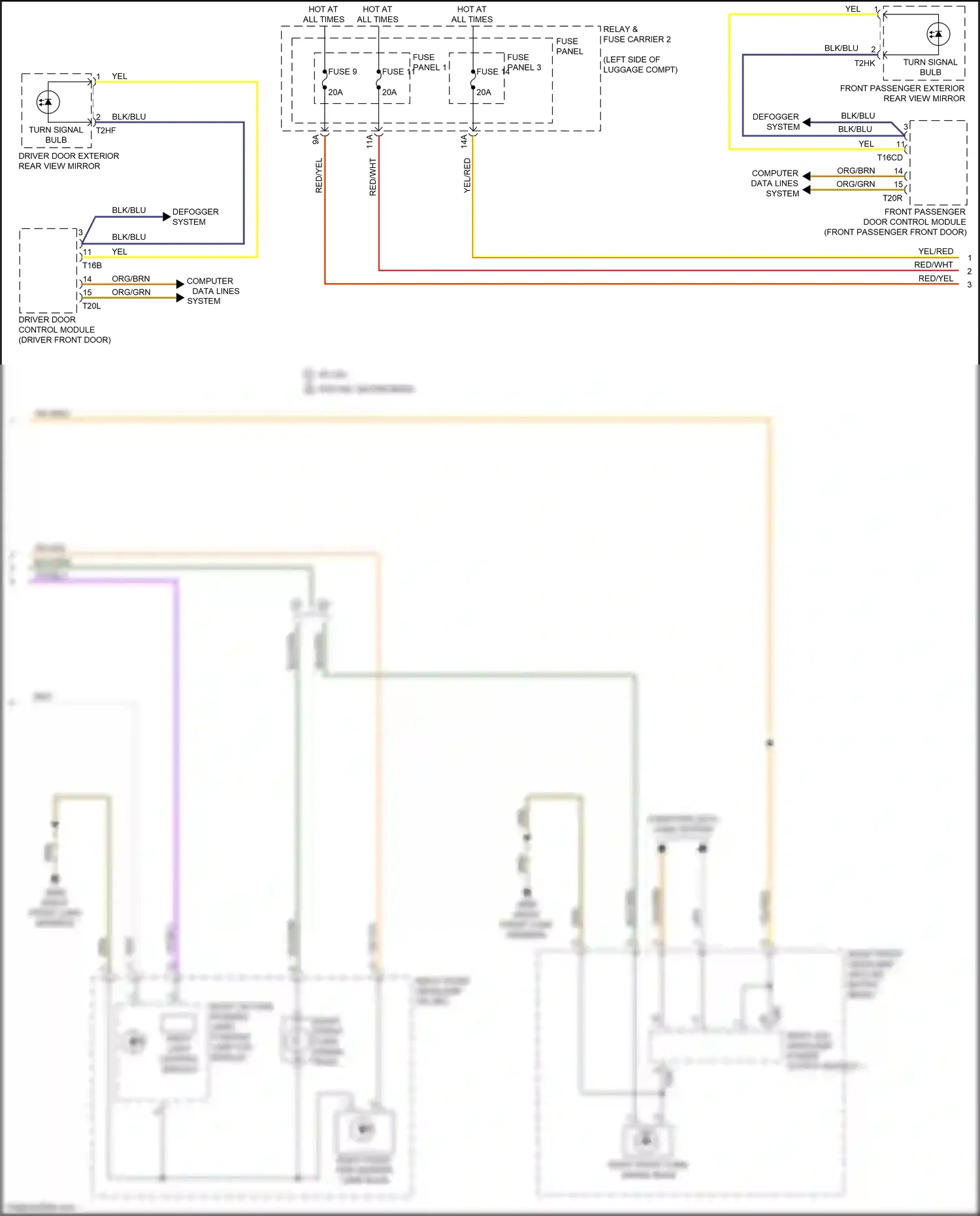 Wiring diagram fuse 11 for Audi A4 B9 facelift (2019-2024) (16 of 37)