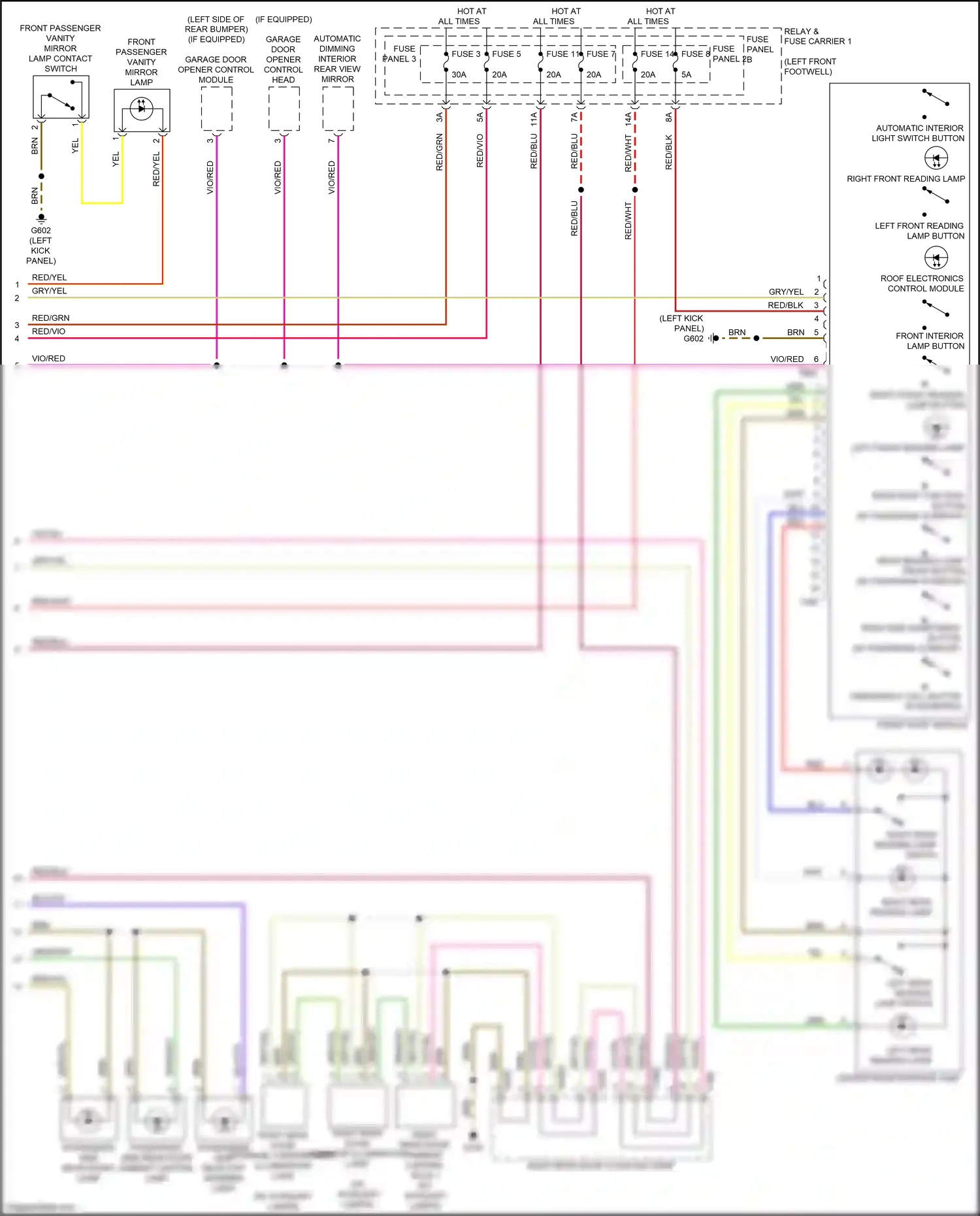Wiring diagram fuse 11 for Audi A4 B9 facelift (2019-2024) (22 of 37)