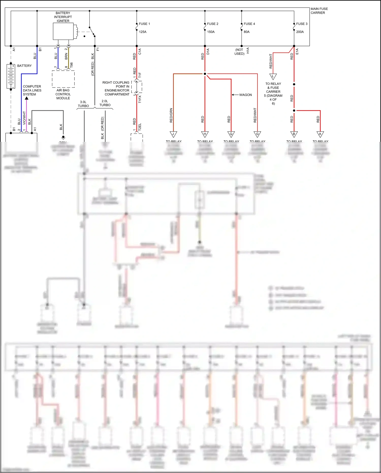 Wiring diagram fuse 11 for Audi A4 B9 facelift (2019-2024) (25 of 37)