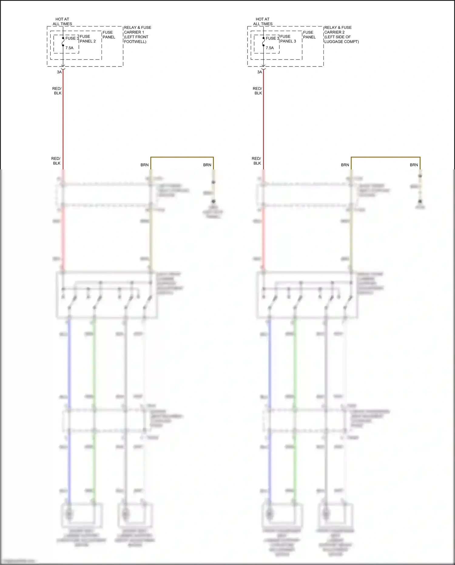 Wiring diagram fuse 3 for Audi A4 B9 facelift (2019-2024) (4 of 20)
