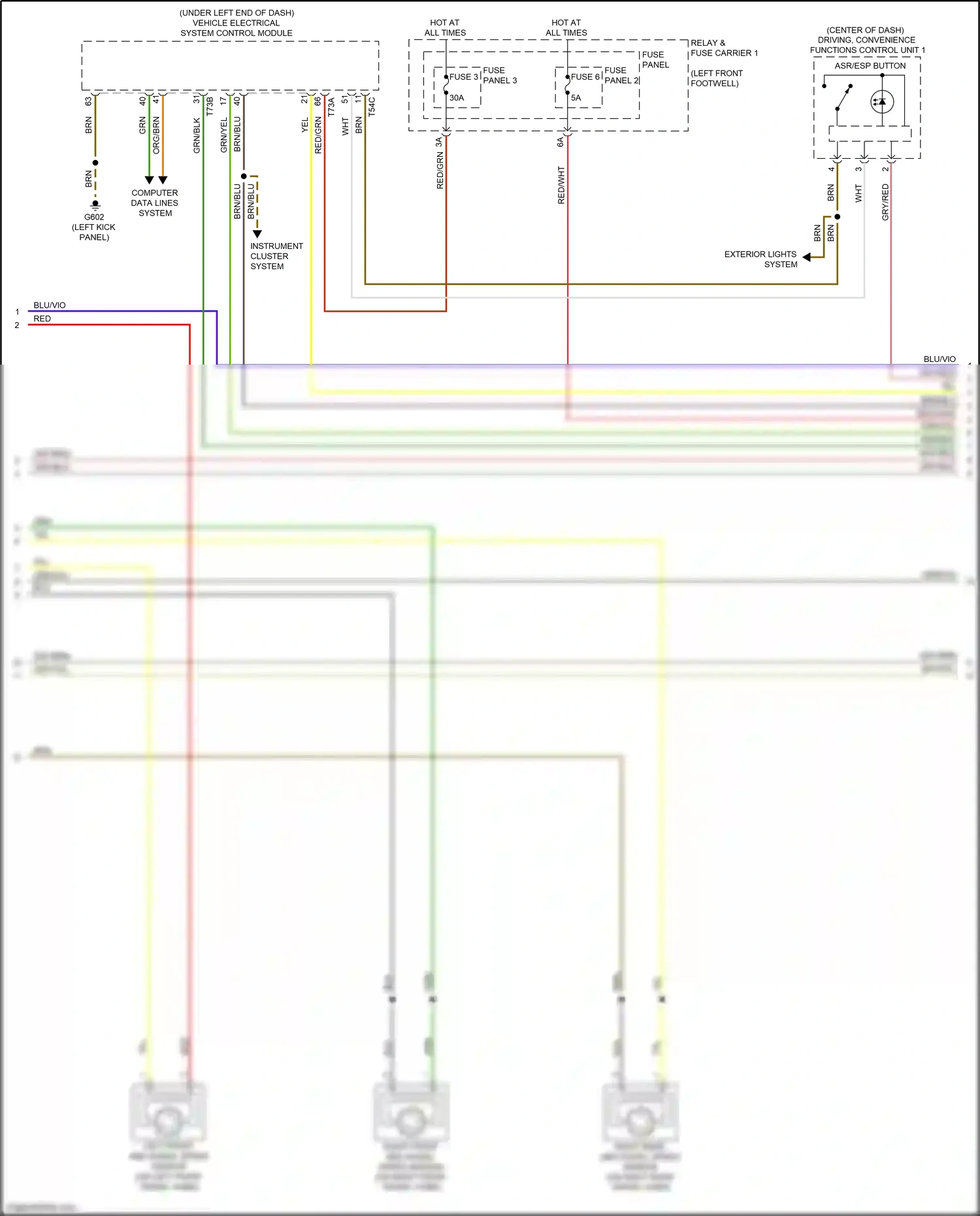 Wiring diagram fuse 6 for Audi A4 B9 facelift (2019-2024) (1 of 14)