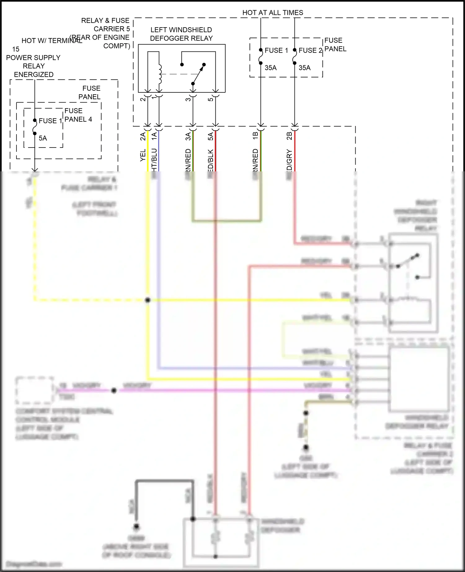 Wiring diagram fuse panel b for Audi A4 B9 facelift (2019-2024) (53 of 73)