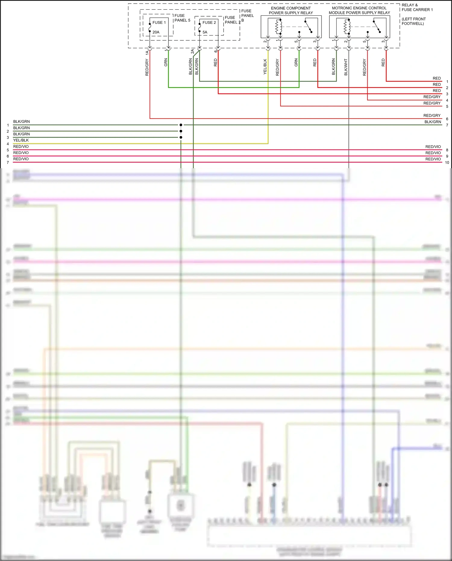 Wiring diagram grn/yel for Audi A4 B9 facelift (2019-2024) (31 of 33)