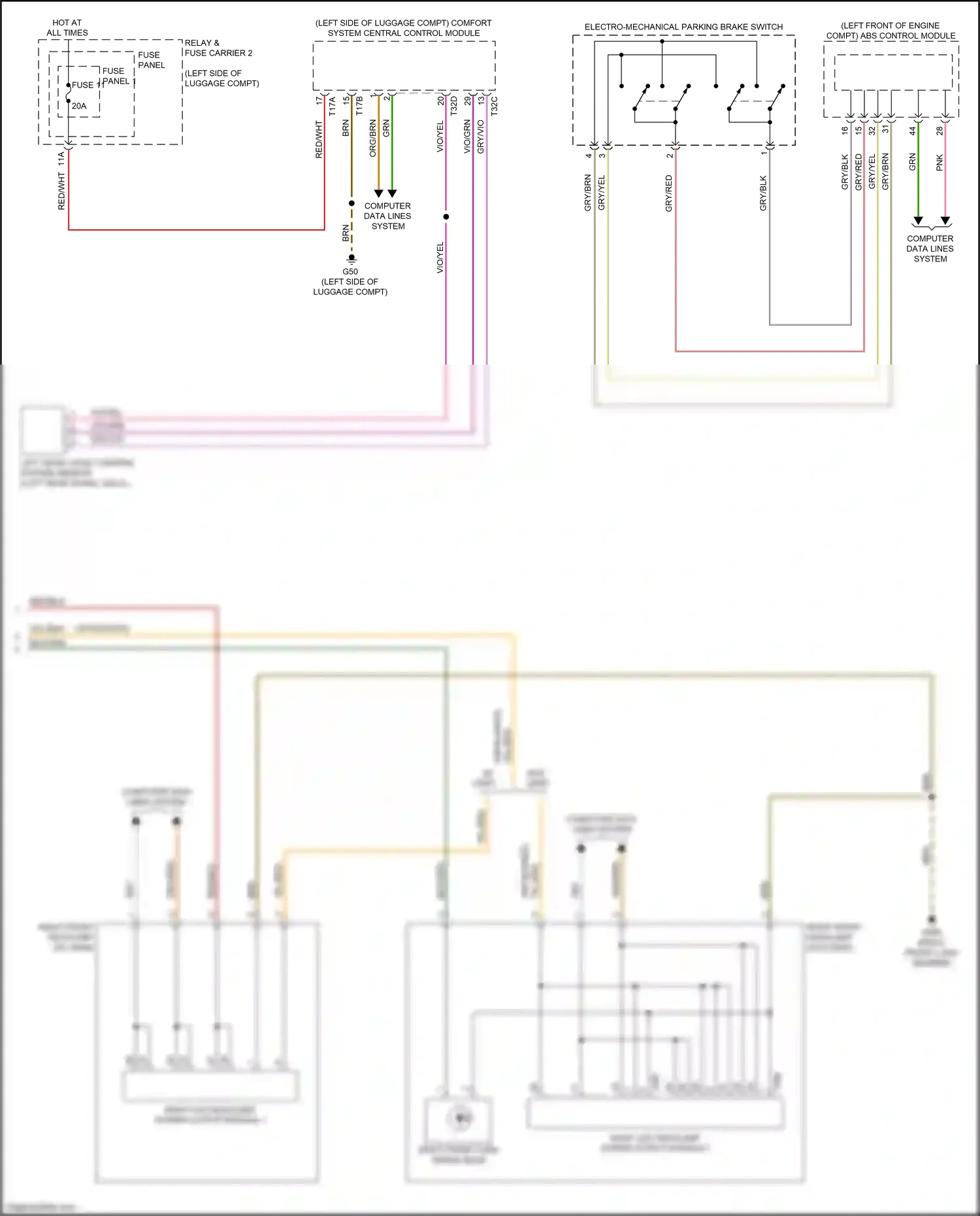 Wiring diagram gry for Audi A4 B9 facelift (2019-2024) (43 of 55)