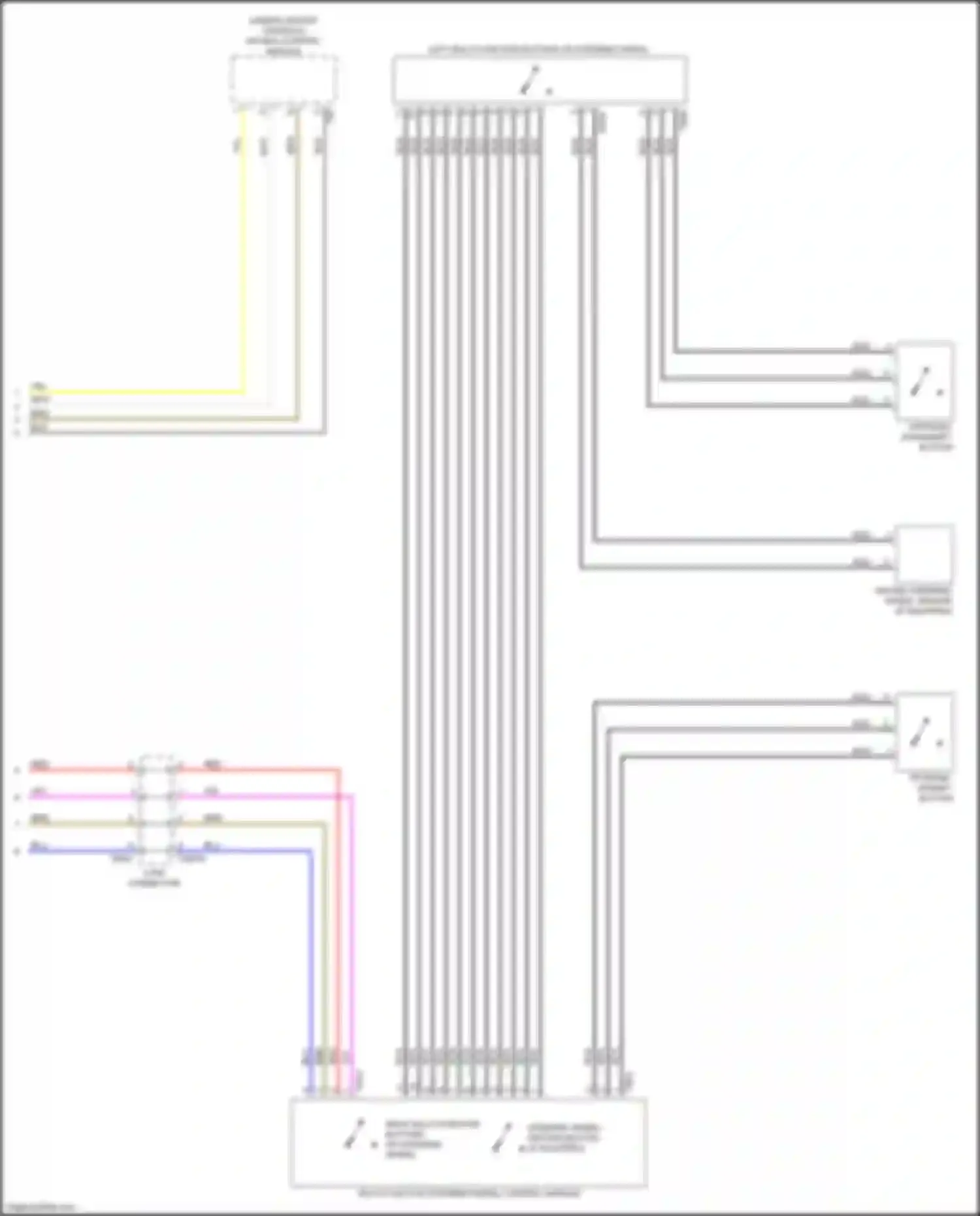 Wiring diagram multi-function steering wheel control module for Audi A4 B9 facelift (2019-2024) (5 of 5)