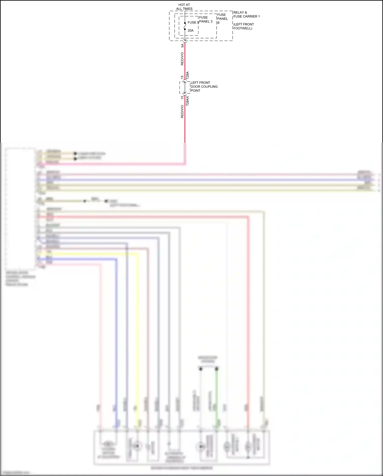 Wiring diagram red for Audi A4 B9 facelift (2019-2024) (72 of 76)