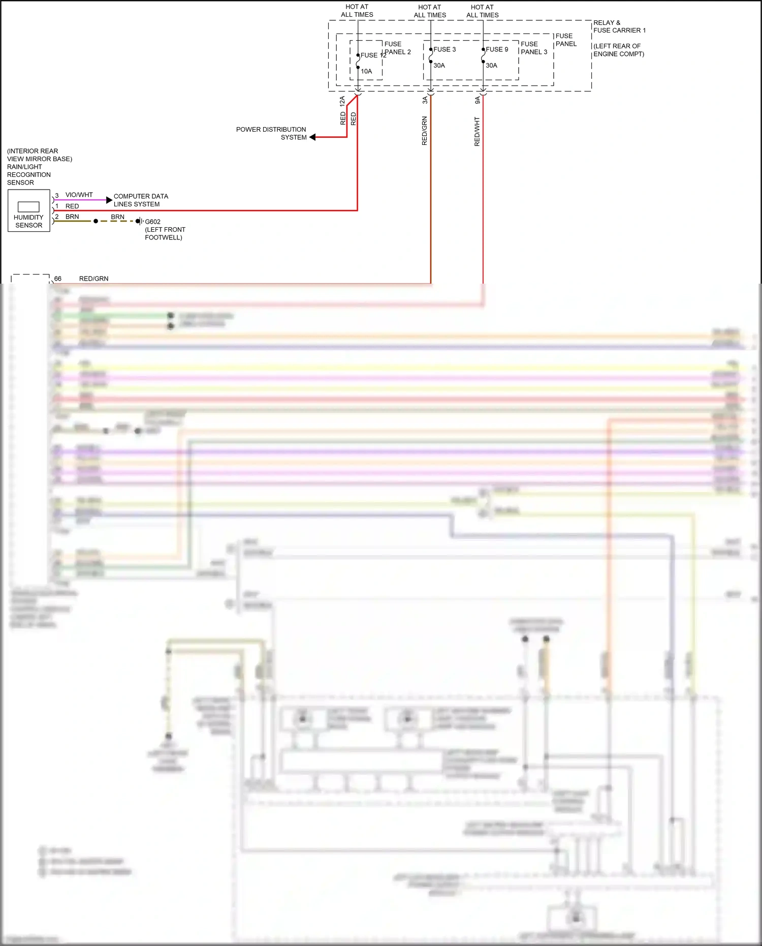 Wiring diagram w/ hid for Audi A4 B9 facelift (2019-2024) (1 of 4)
