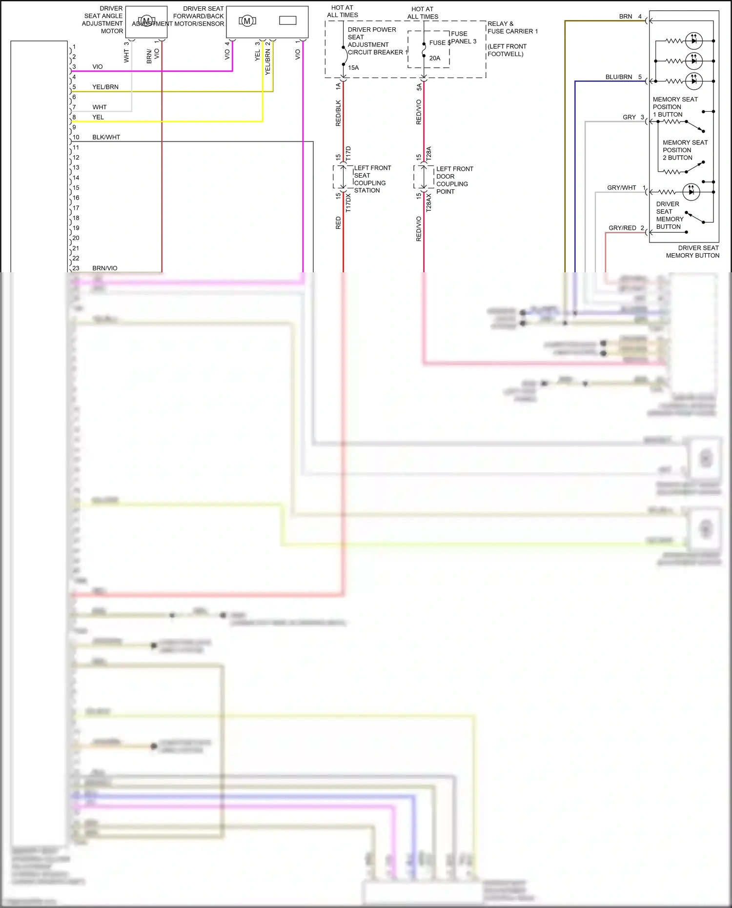 Wiring diagram yel/blu for Audi A4 B9 facelift (2019-2024) (12 of 15)