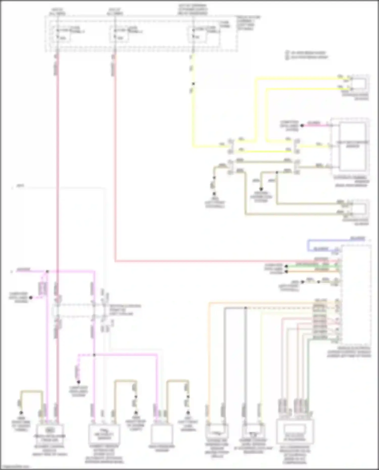 A4 Audi B9 (2015-2020): Automatic a/c circuit, w/ climatronic (2 of 3)