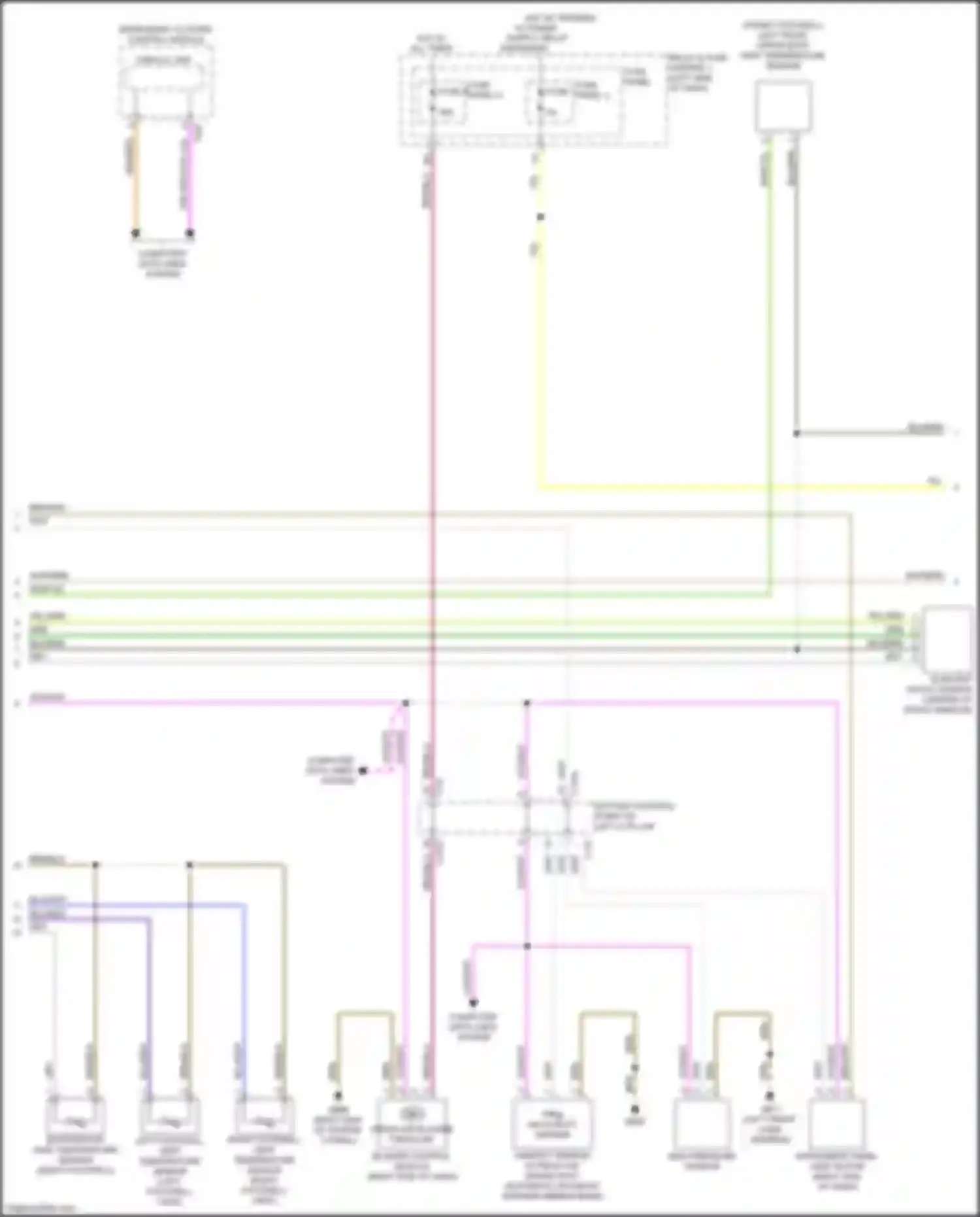 A4 Audi B9 (2015-2020): Automatic a/c circuit, w/o climatronic (2 of 4)