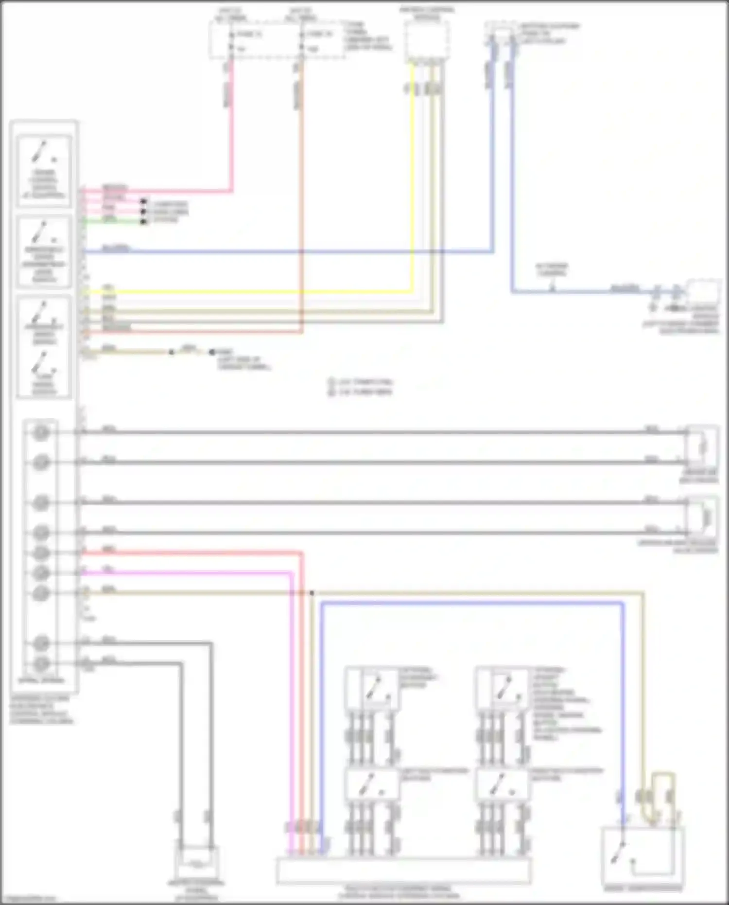 A4 Audi B9 (2015-2020): Steering column electronic systems control module circuit