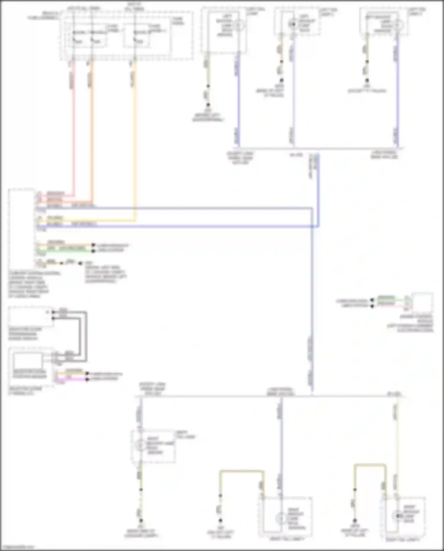 A4 Audi B9 (2015-2020): Backup lamps circuit