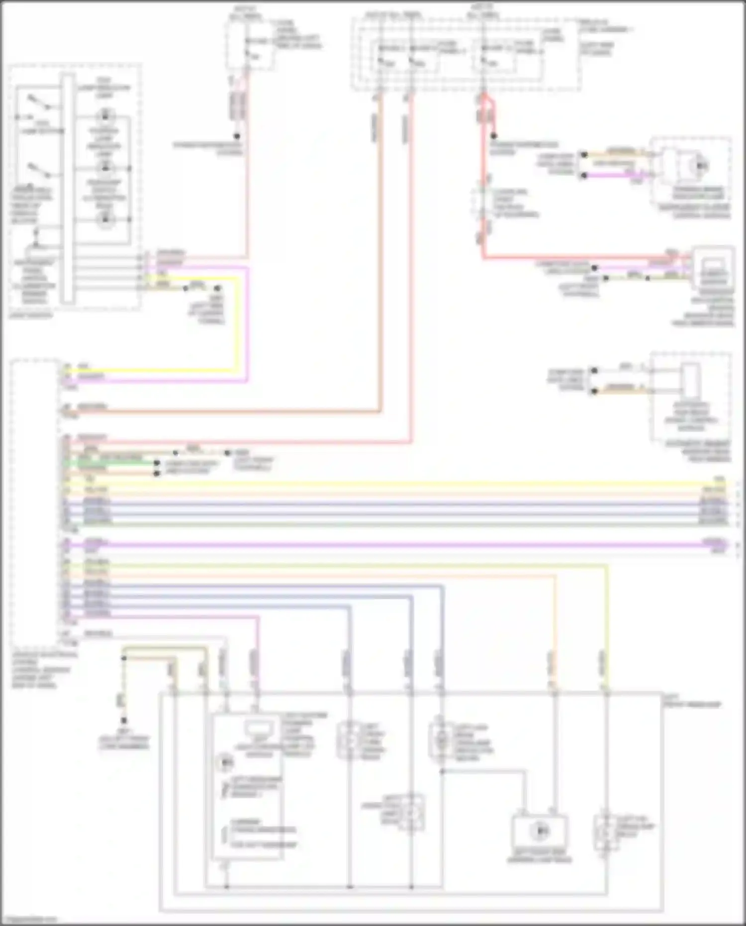 A4 Audi B9 (2015-2020): Headlights circuit, w/ hid (1 of 2)