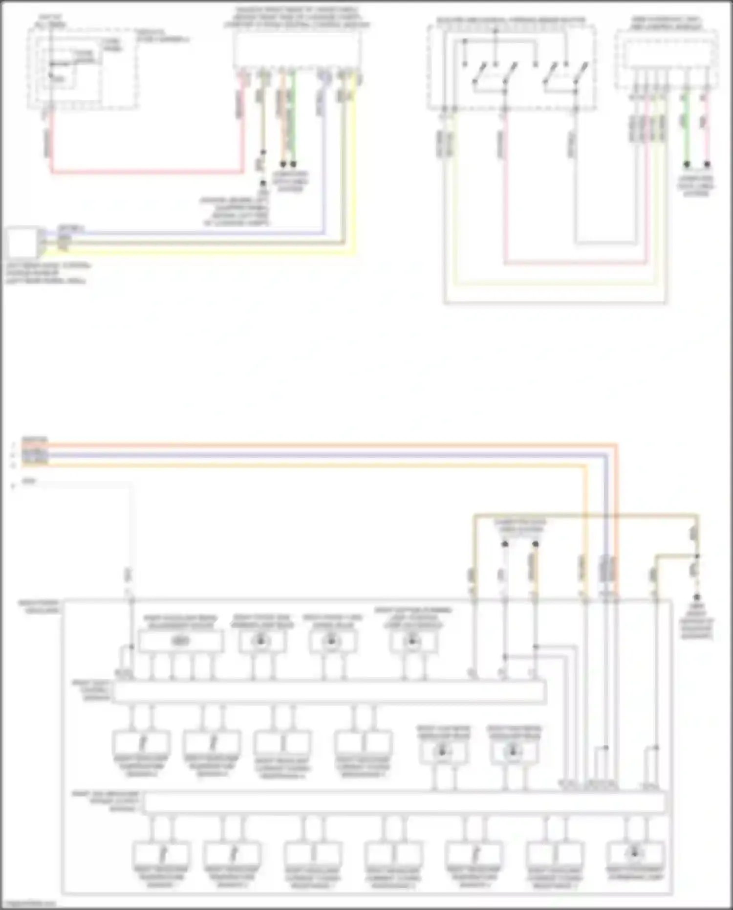 A4 Audi B9 (2015-2020): Headlights circuit, w/o hid & matrix beam (2 of 2)