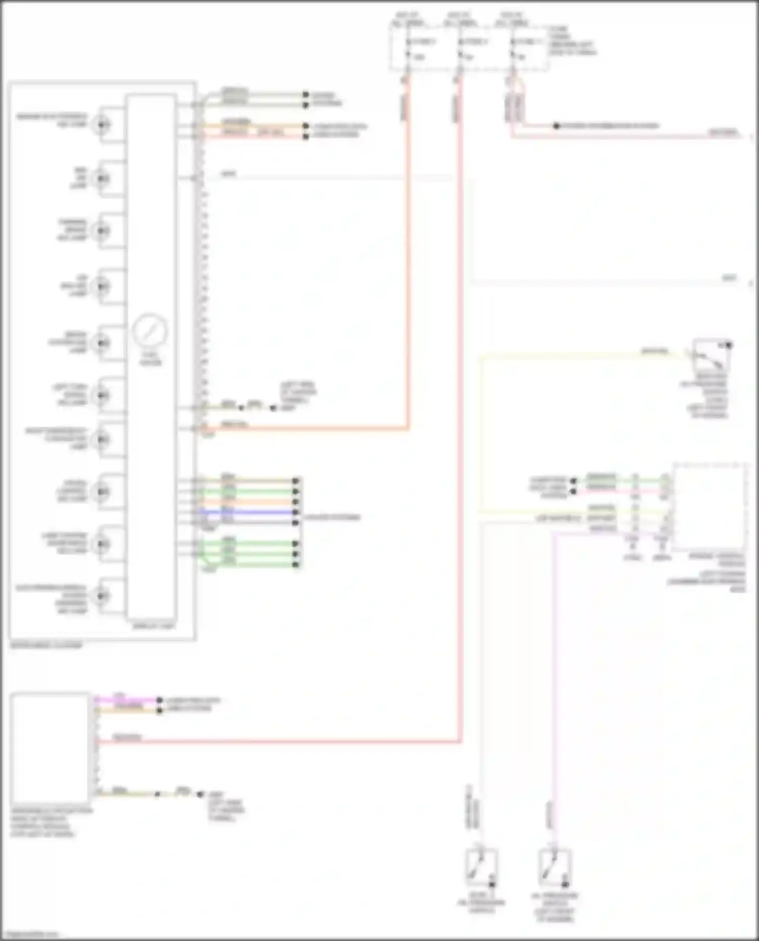 A4 Audi B9 (2015-2020): Instrument cluster circuit (1 of 2)