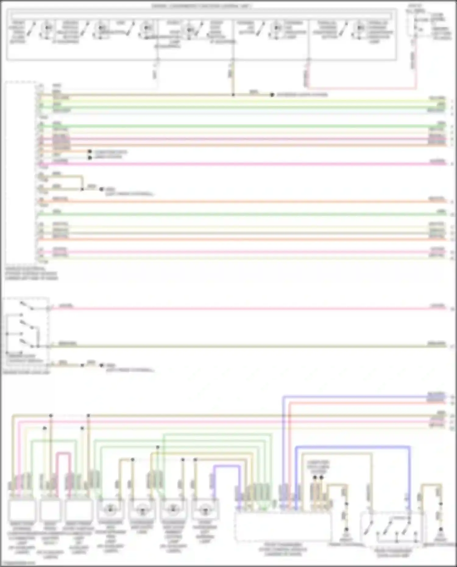 A4 Audi B9 (2015-2020): Courtesy lamps circuit (1 of 5)