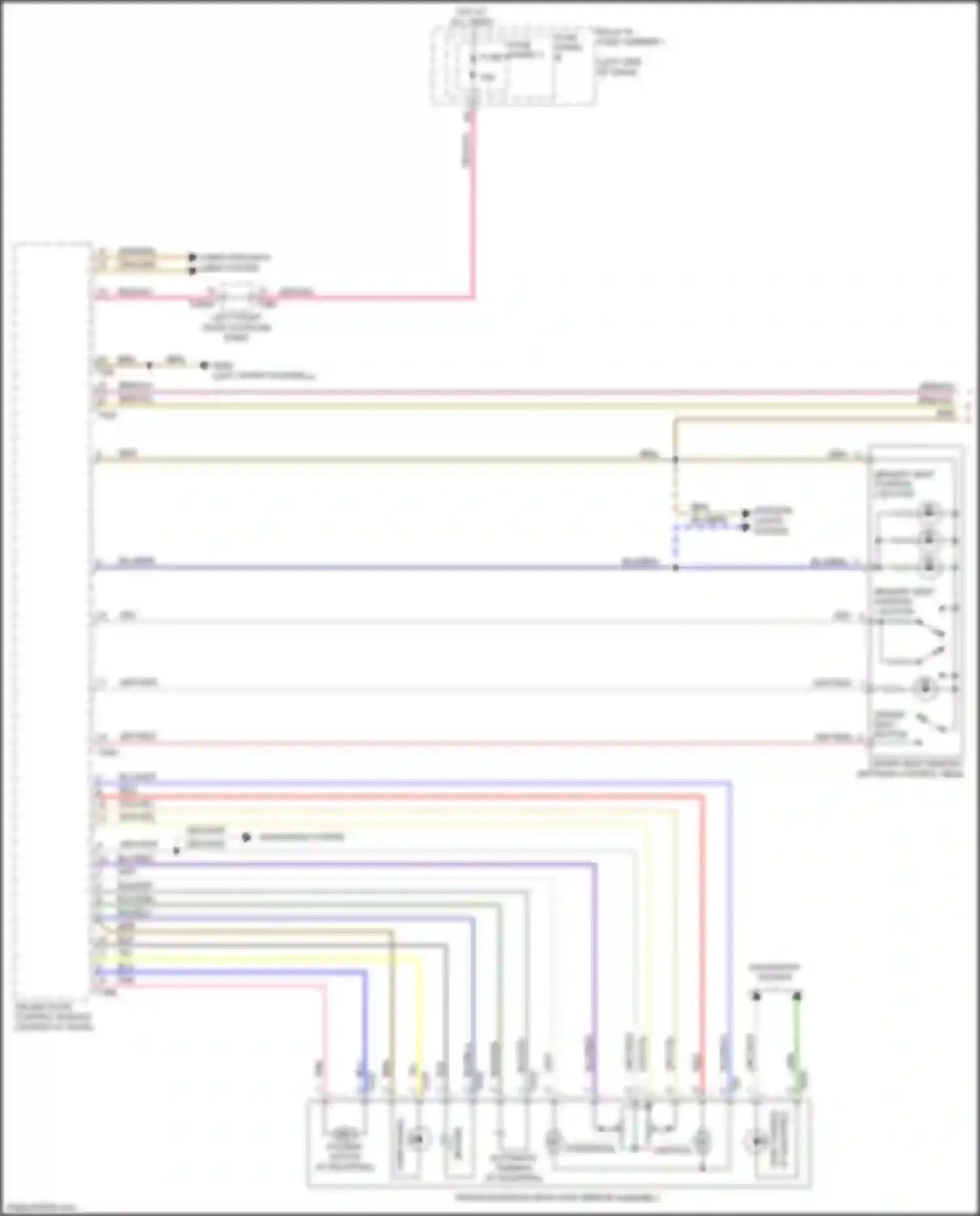 A4 Audi B9 (2015-2020): Memory mirrors circuit (1 of 2)
