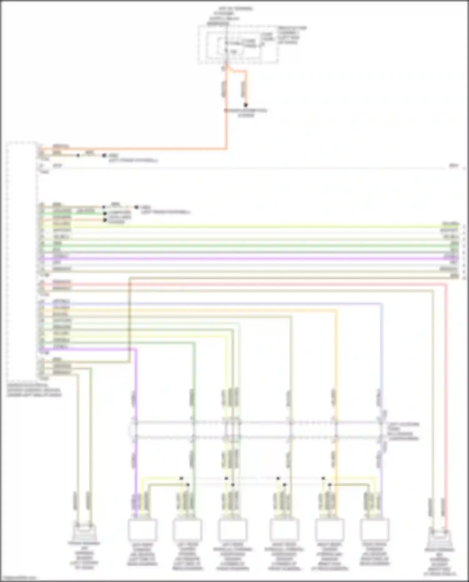 A4 Audi B9 (2015-2020): Parking assistant circuit, w/ parallel parking (1 of 2)