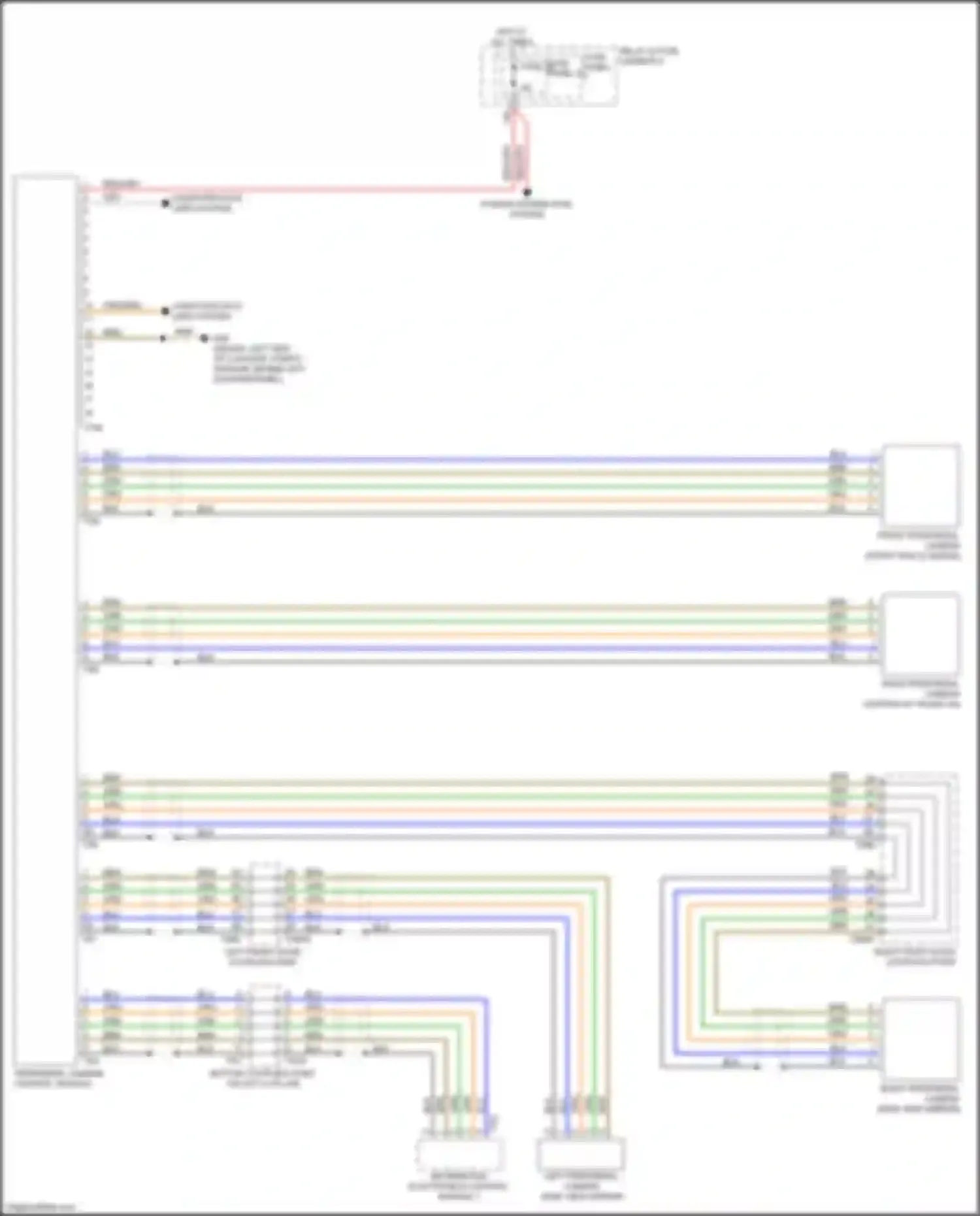 A4 Audi B9 (2015-2020): Peripheral camera circuit
