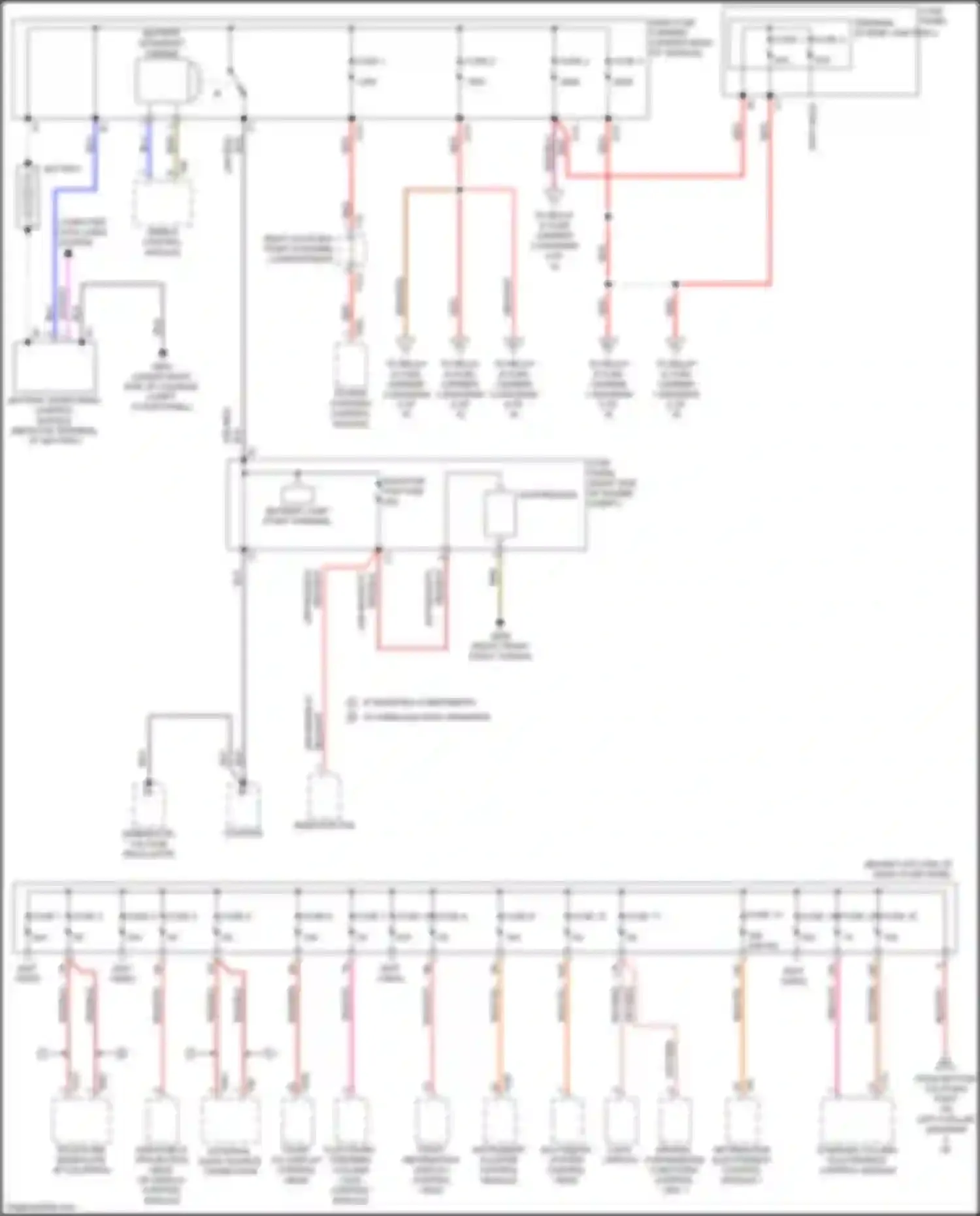 A4 Audi B9 (2015-2020): Power distribution circuit (1 of 6)