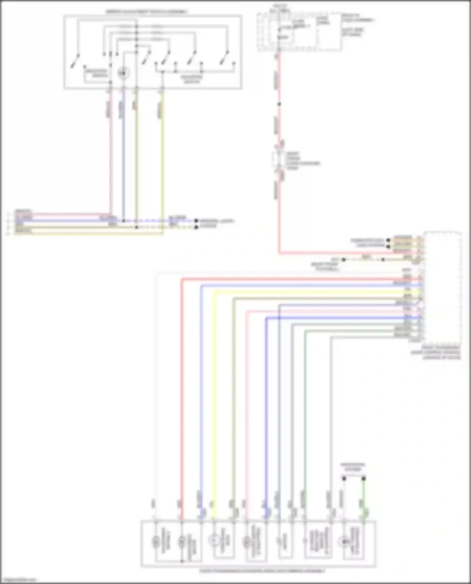 A4 Audi B9 (2015-2020): Power mirrors circuit (2 of 2)