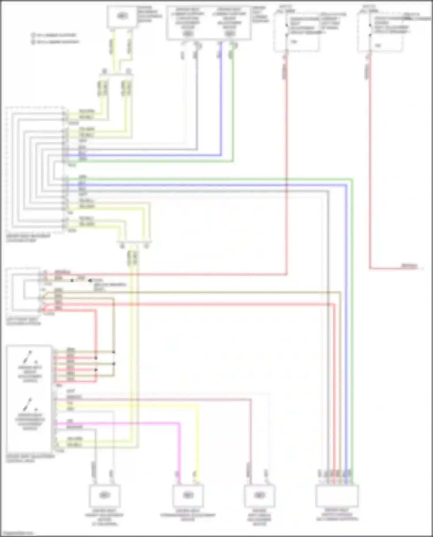 A4 Audi B9 (2015-2020): Power seats circuit (1 of 2)