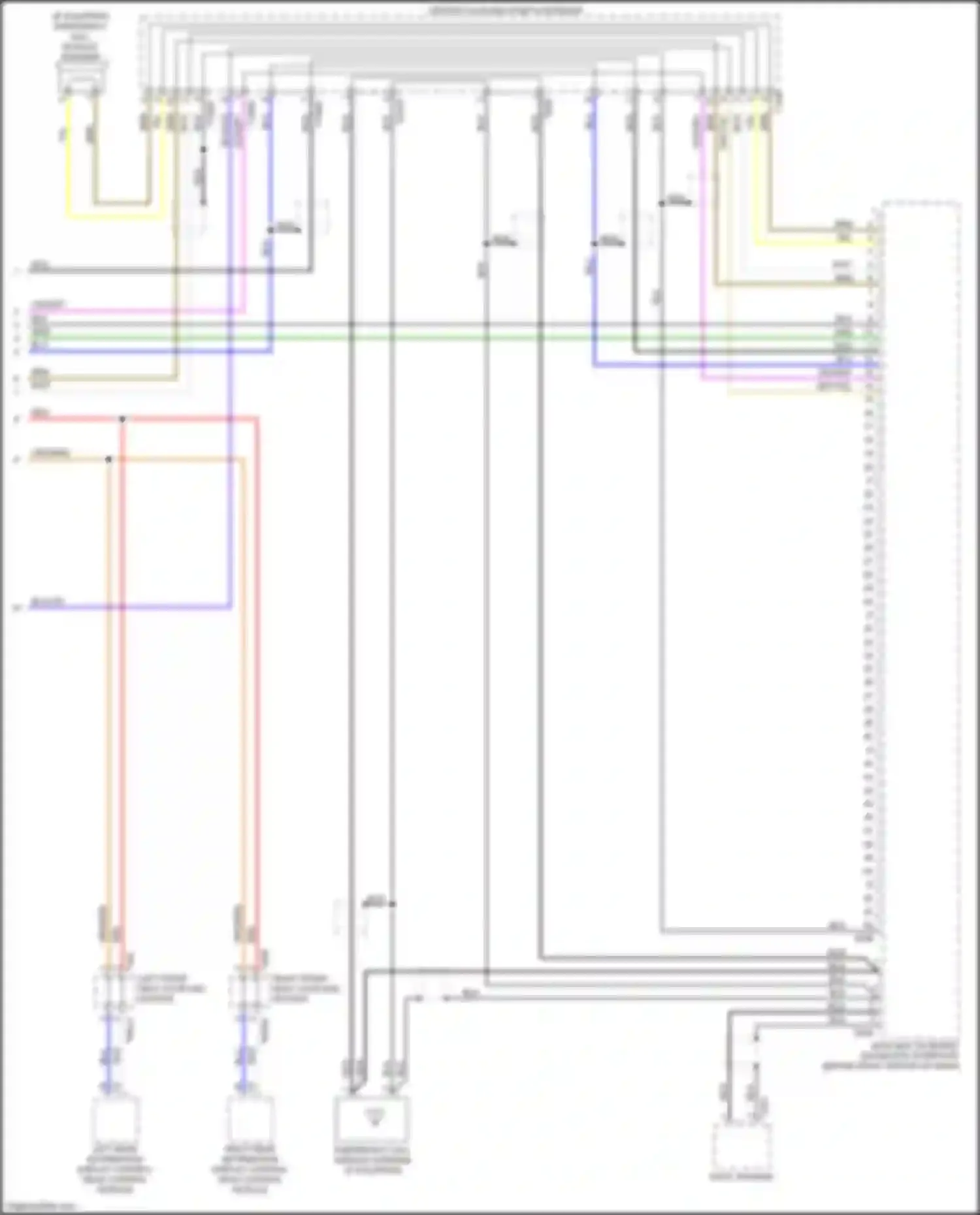 Wiring diagram (behind right center of dash, for Audi A4 B9 (2015-2020) (1 of 1)