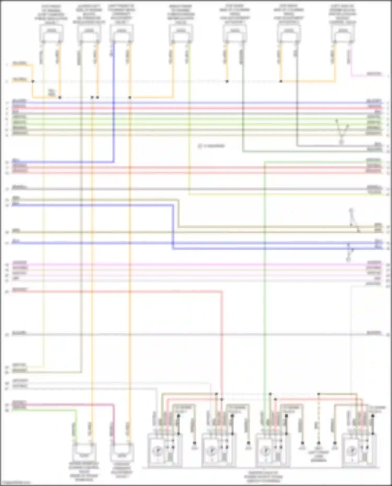 Wiring diagram camshaft adjustment valve 1 for Audi A4 B9 (2015-2020) (2 of 2)