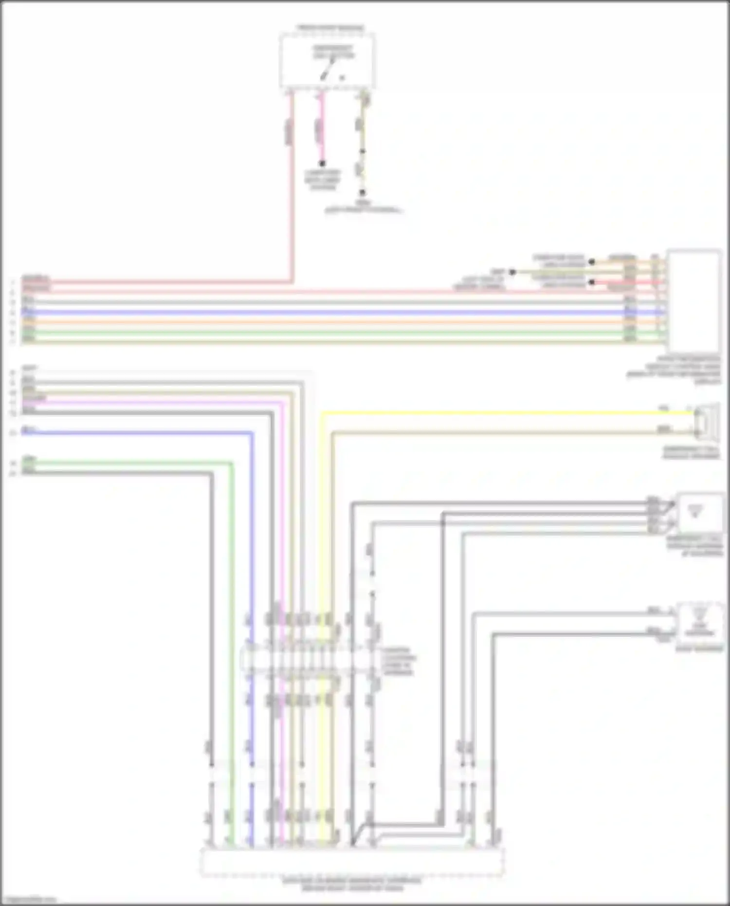 Wiring diagram center coupling point in interior for Audi A4 B9 (2015-2020) (2 of 7)